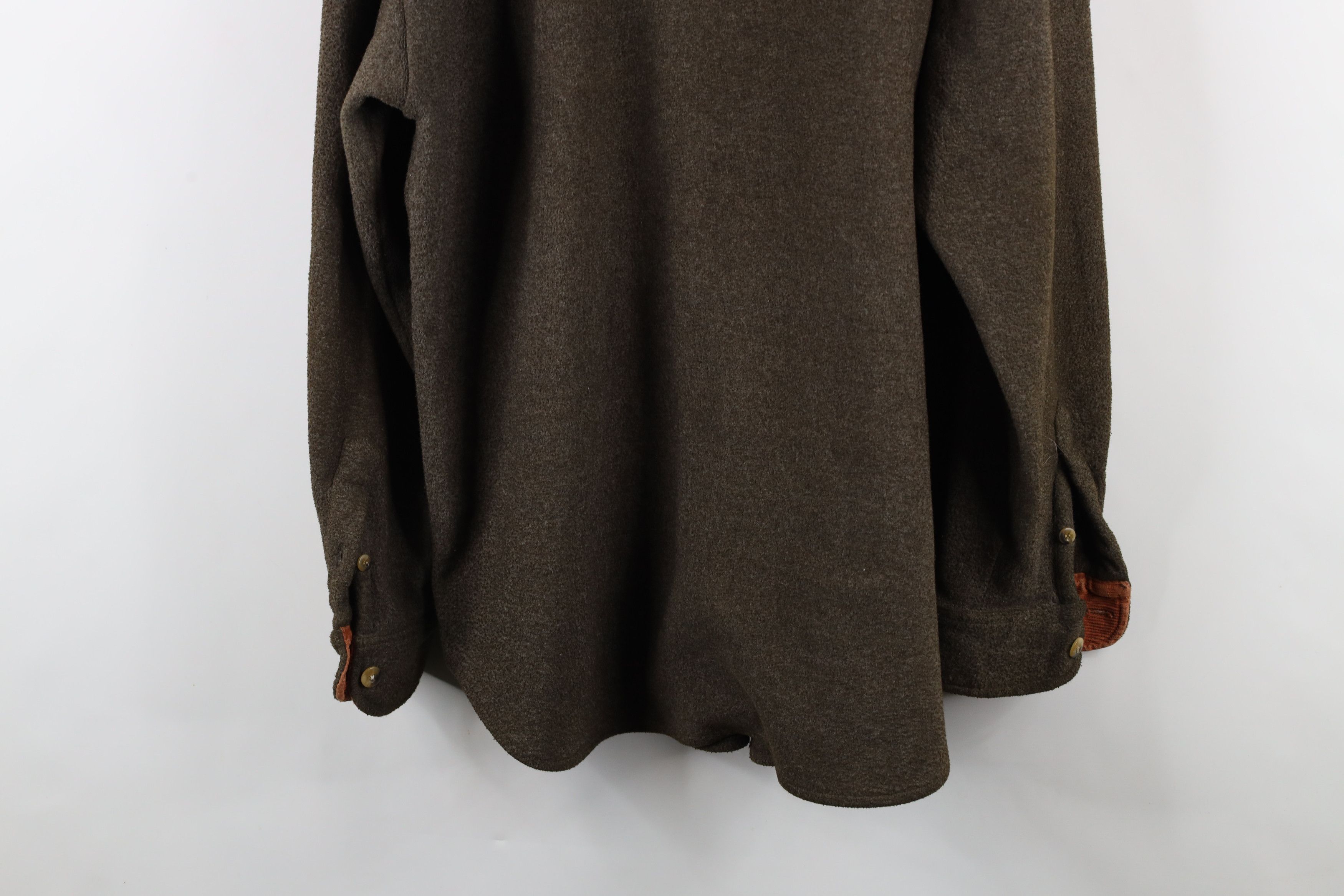 Vintage Vintage 90s Streetwear Corduroy Collar Fleece Shirt Jacket Size US XL / EU 56 / 4 - 14 Thumbnail