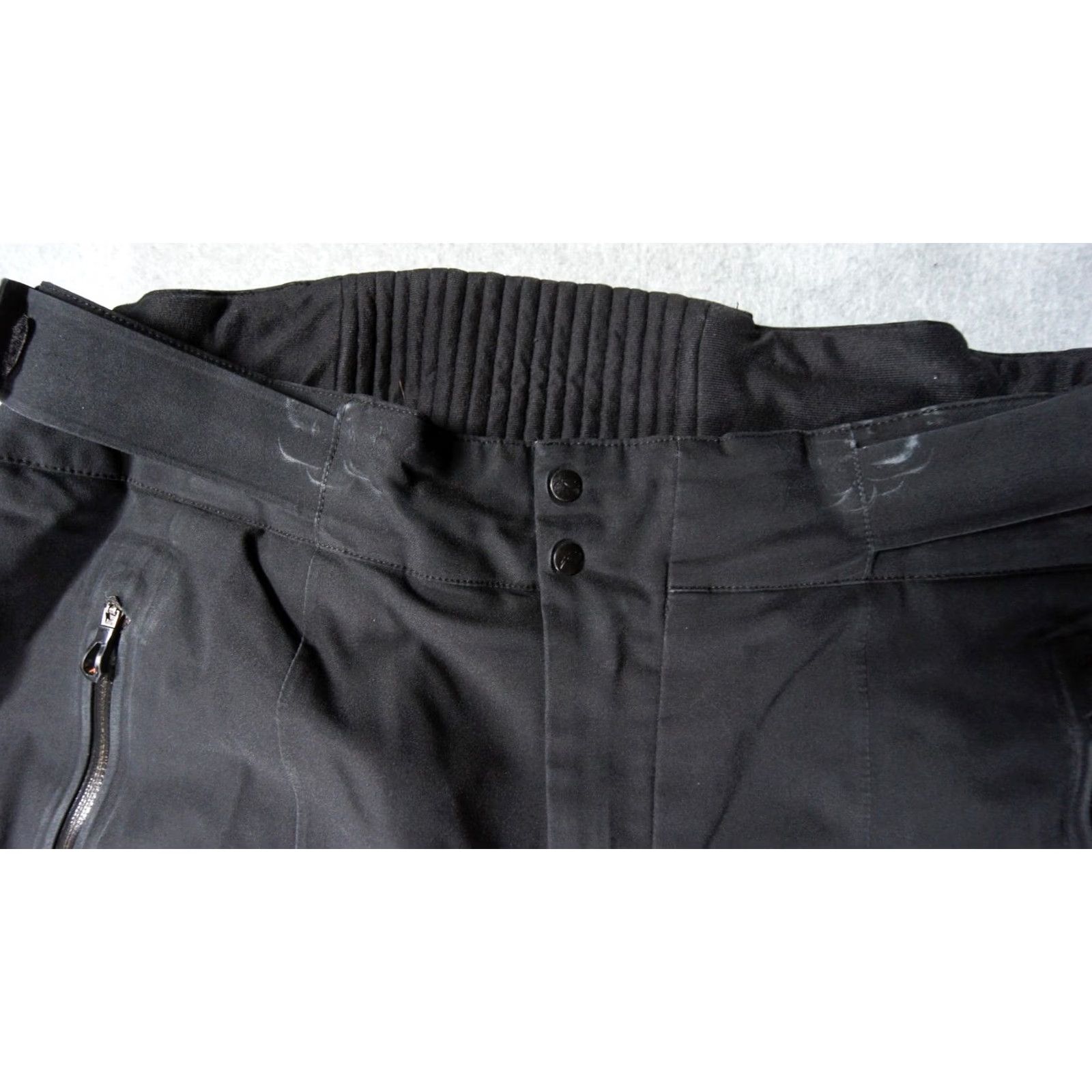 KJUS Kjus Ski Pants Men Large Black Waterproof Snow Winter Formula Outdoors Snowboard Pants Regular Inseam 30in Front Flat Size US 33 - 3 Thumbnail