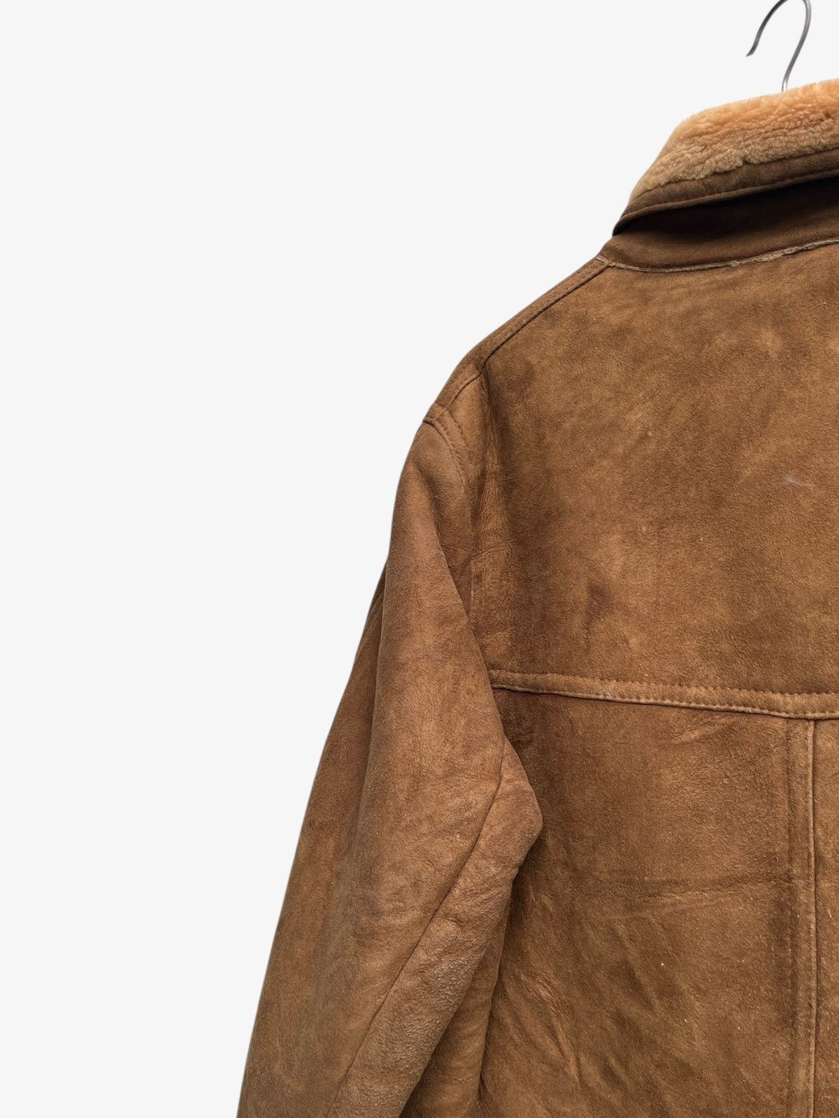 Sawyer of Napa Vintage Sawyer of Napa Shearling Ranch Sheepskin Suede Coat Size US M / EU 48-50 / 2 - 10 Thumbnail