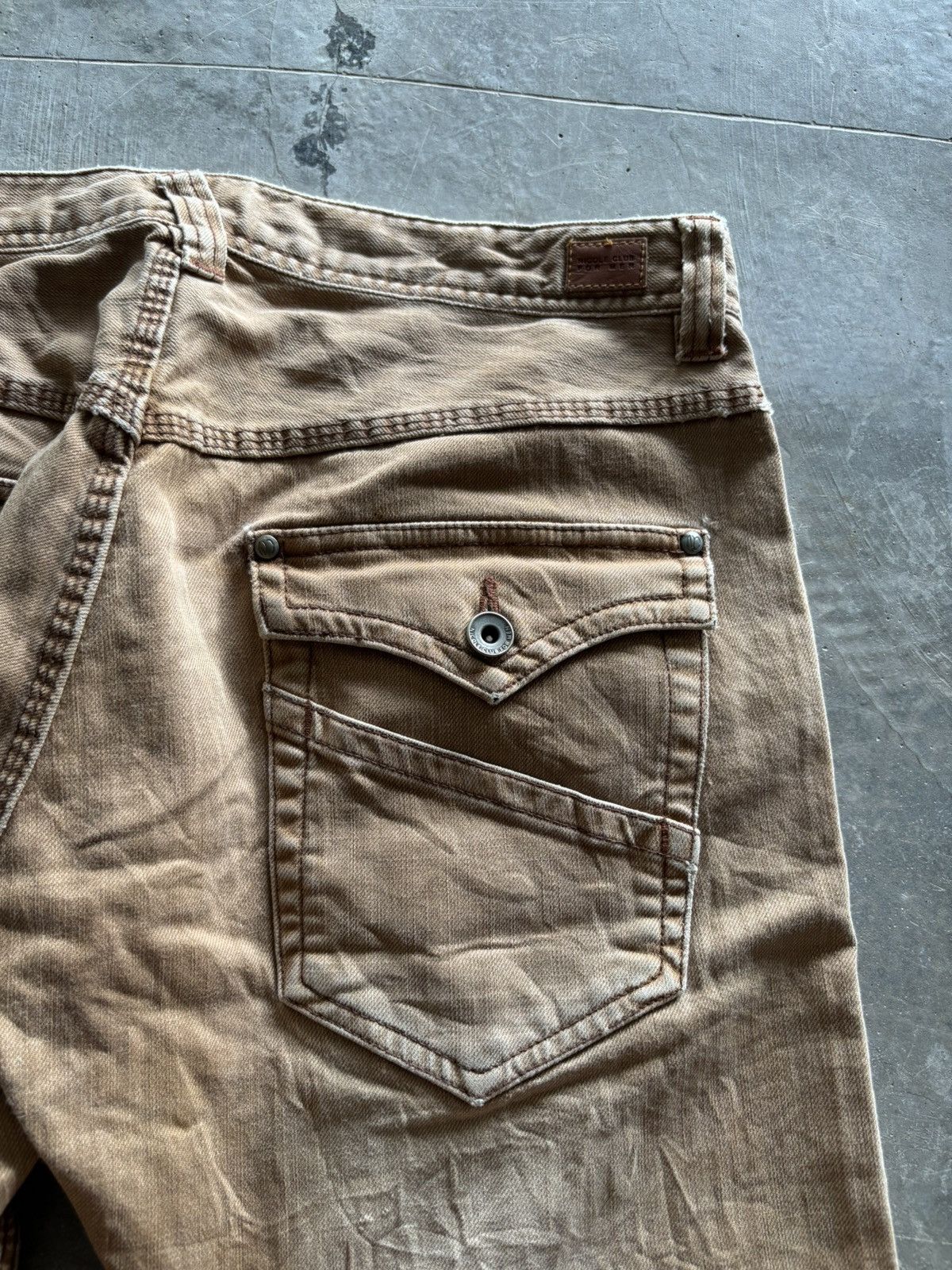 Japanese Brand nicole club for men washed faded khakis brown japanese punk Size US 32 / EU 48 - 15 Thumbnail