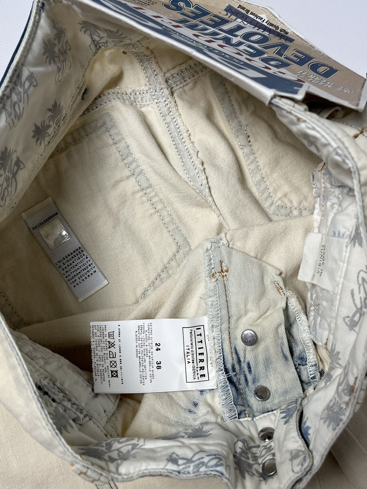 Dolce & Gabbana D&G Dolce & Gabbana Archive Y2K Flared Jeans Japan edition Size 24" / US 00 / IT 34 - 12 Thumbnail