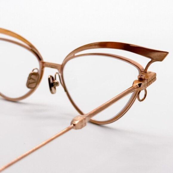 Valentino NEW VALENTINO GLASSLINER VLX-118F EYEGLASSES CAT EYE GOLD E Size ONE SIZE - 6 Thumbnail