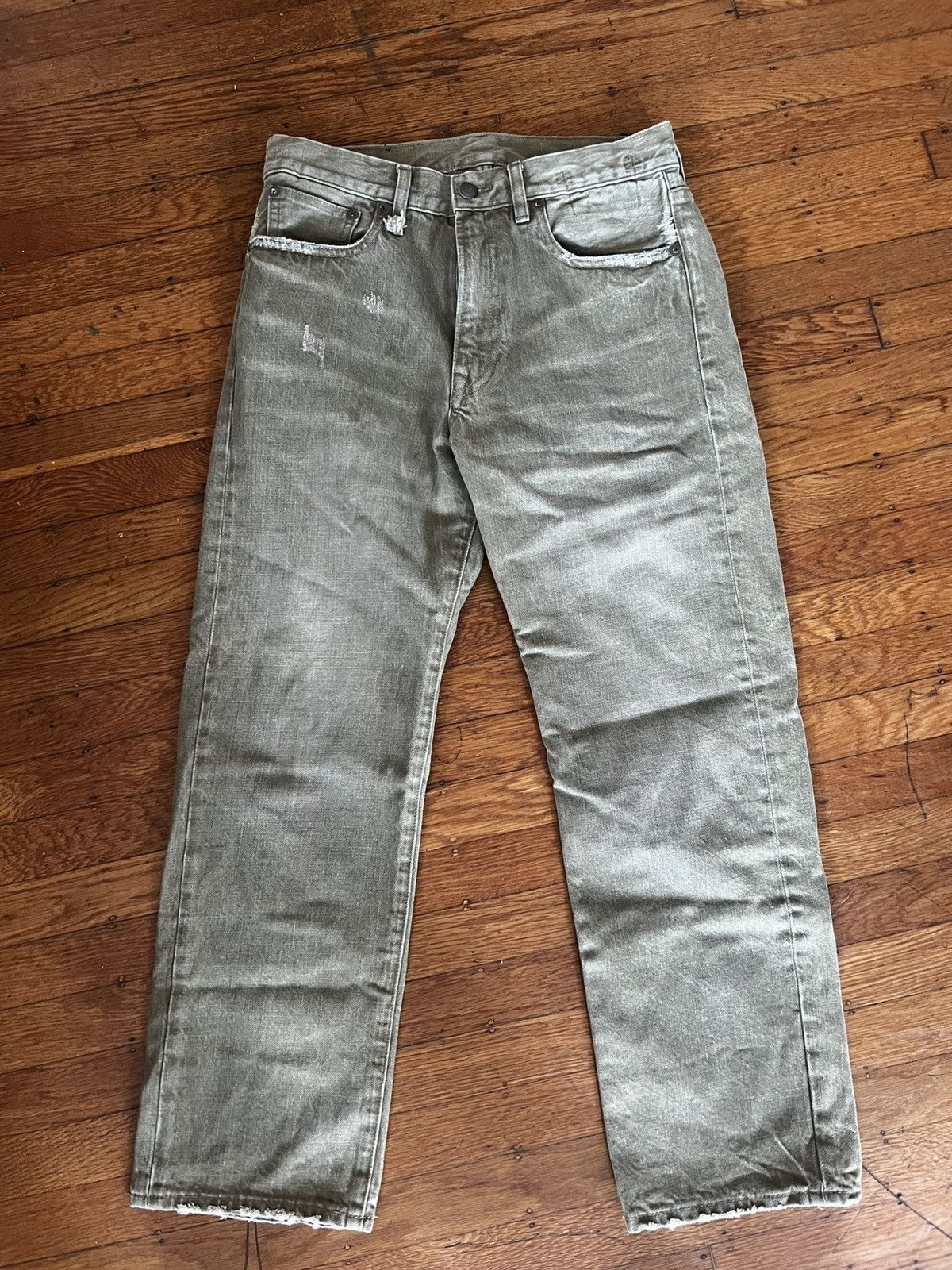 R13 R13 Boyfriend Jean Moss Green Size 26" / US 2 / IT 38 - 1 Thumbnail