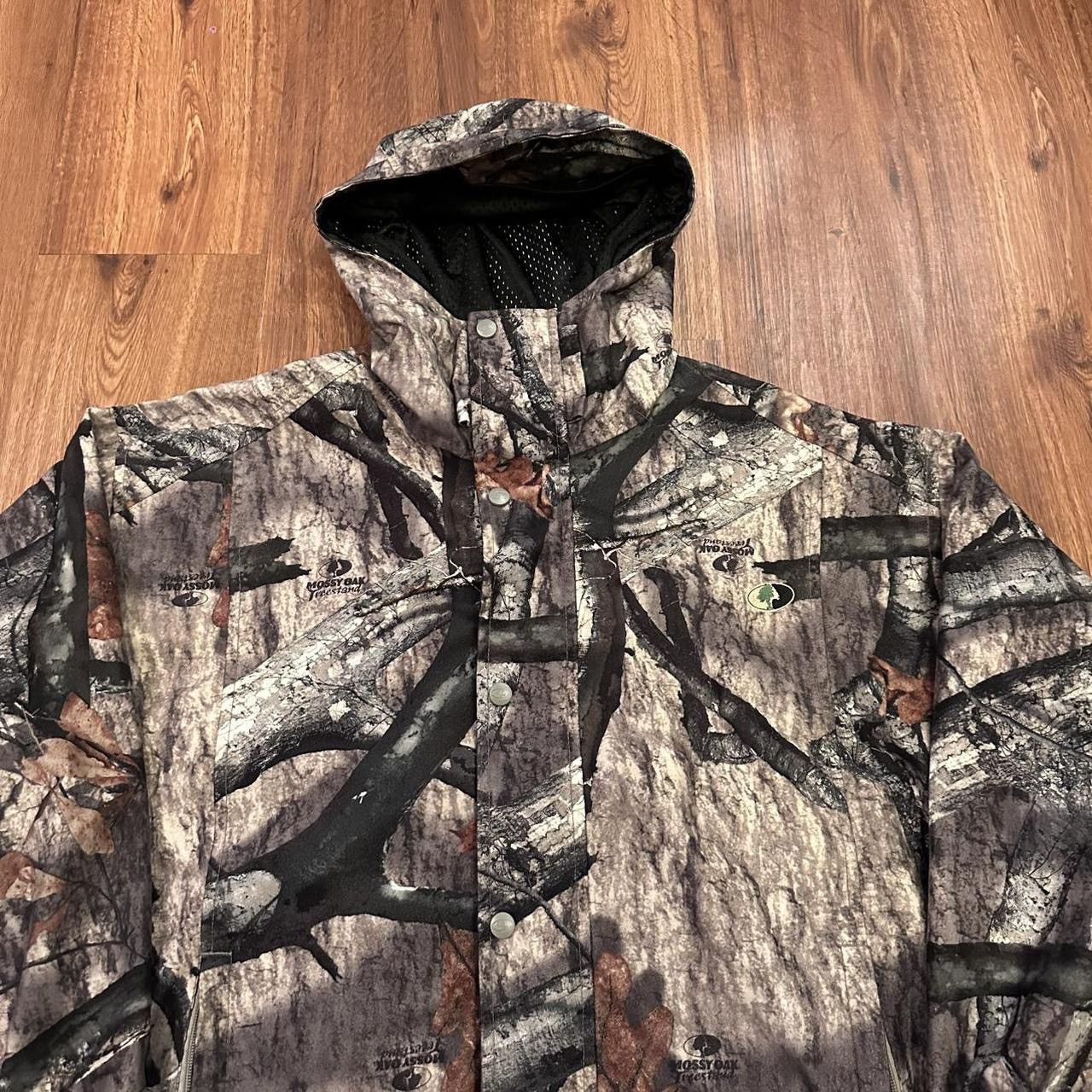 Russell Athletic × Vintage Vintage 90s Russell athletic outdoors Camo Hooded Jacket Size US XL / EU 56 / 4 - 2 Thumbnail