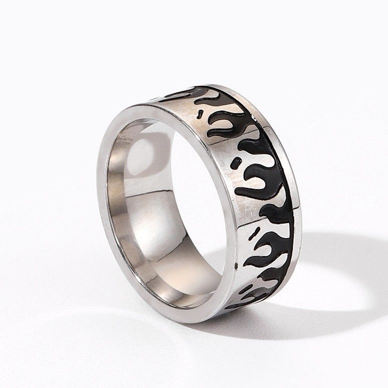 Jewelry Fire Dark Jewelry Rings Open Size Chrome Ring (Size 7-13) Size ONE SIZE - 3 Thumbnail