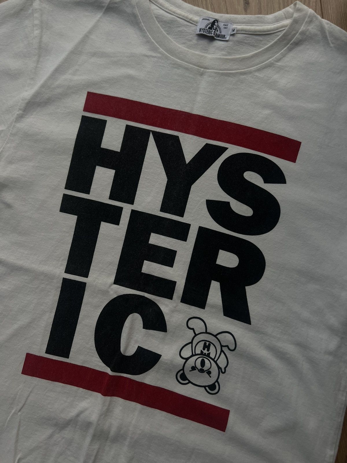 Hysteric Glamour HYSTERIC GLAMOUR TEDDY BEAR YOU GENIUS ME BASTARD Y2K TEE Size US M / EU 48-50 / 2 - 4 Thumbnail