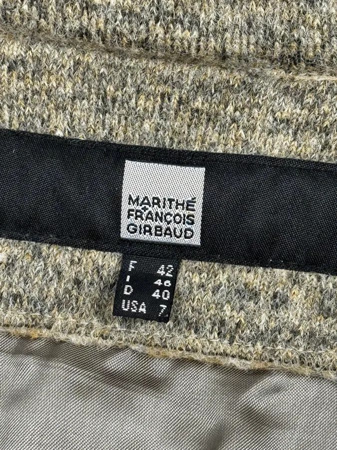 Marithe + Francois Girbaud 2000s Marithé + François Girbaud Skeleton beige Wool Jacket Size S / US 4 / IT 40 - 11 Thumbnail