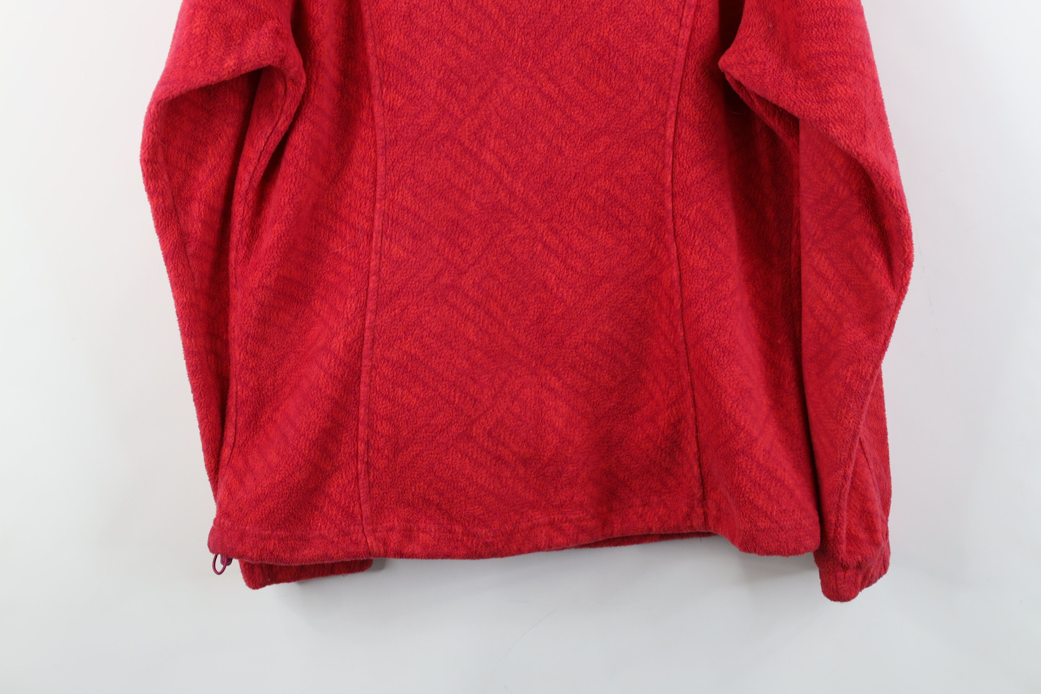 Columbia Columbia Spell Out Geometric Full Zip Fleece Jacket Pink Red Size M / US 6-8 / IT 42-44 - 15 Thumbnail