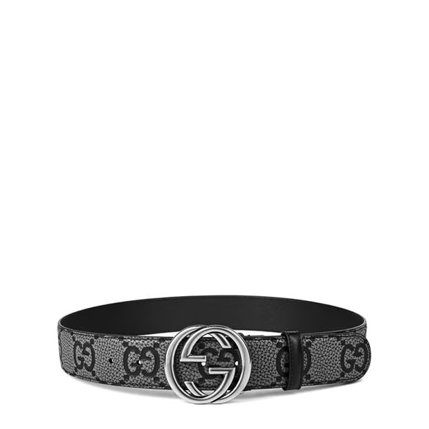 Men'S Interlocking Gg Leather Belt