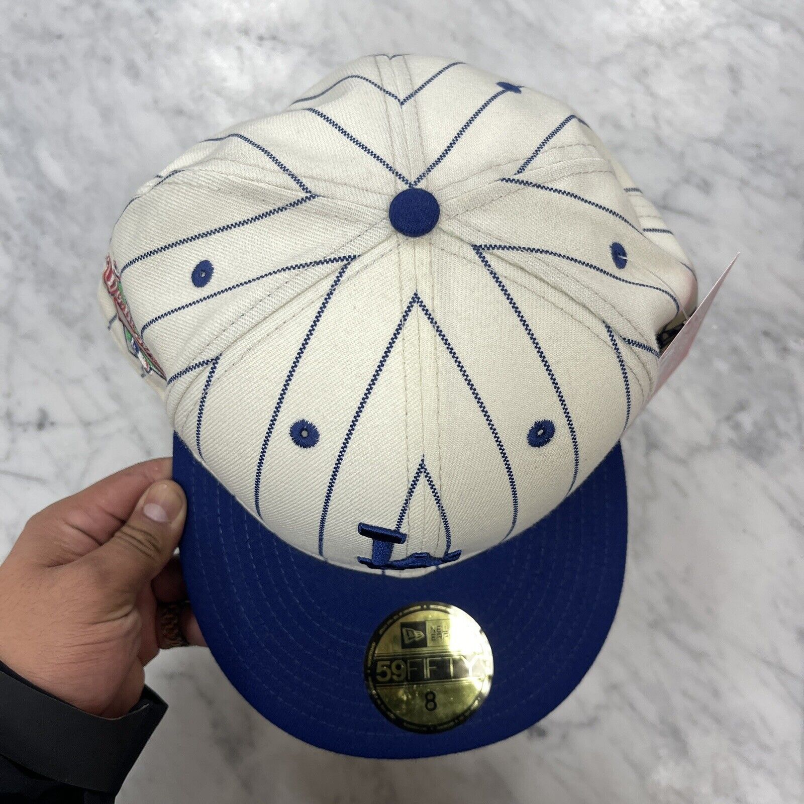 New Era Los Angeles Dodgers 1988 World Series Pin Striped Cap Hat 8 Size ONE SIZE - 3 Thumbnail