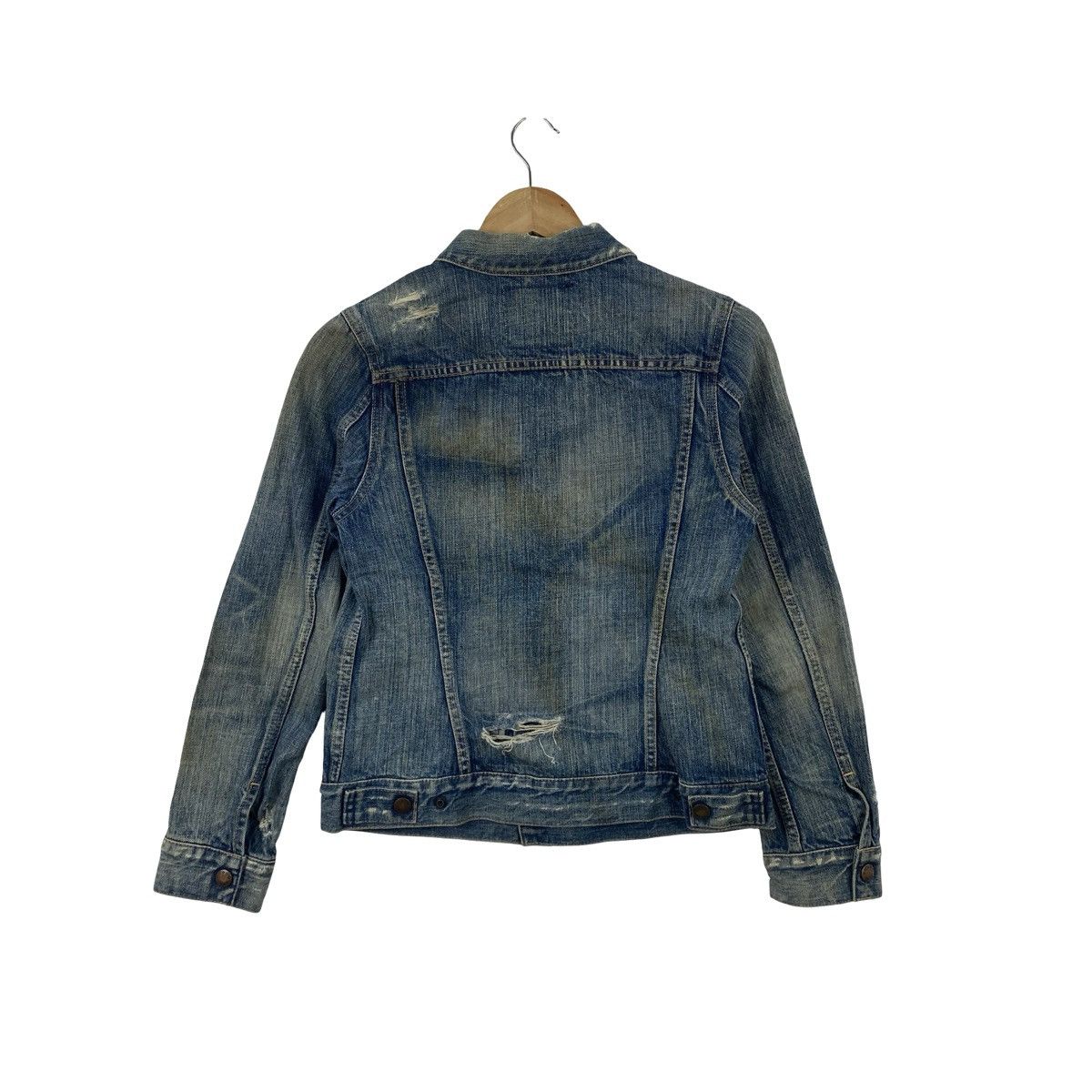 Vintage Vintage JAPANESE DENIM JACKET Cropped Trucker Style Size US XS / EU 42 / 0 - 8 Thumbnail