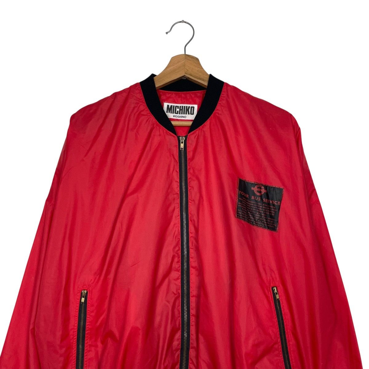 Michiko Koshino London Michiko Koshino London Big Logo Bomber Jacket Size US M / EU 48-50 / 2 - 4 Thumbnail