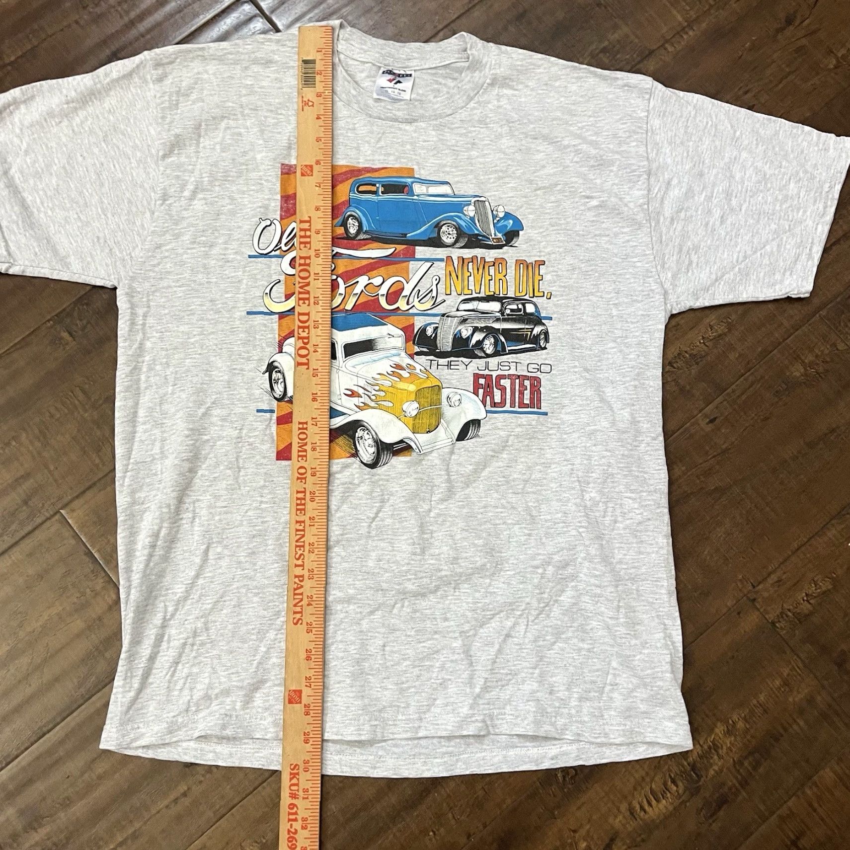 Jerzees VINTAGE Ford T-Shirt Mens XL Street Hot Rod Car Show Racing 90s Ratfink Lowrider Nike Size US XL / EU 56 / 4 - 5 Thumbnail