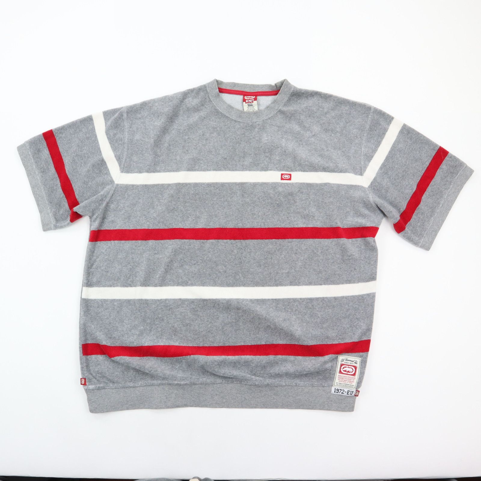 image of Vintage Y2K Ecko Unltd. Terry Cloth T-Shirt Striped 2Xl, Men's