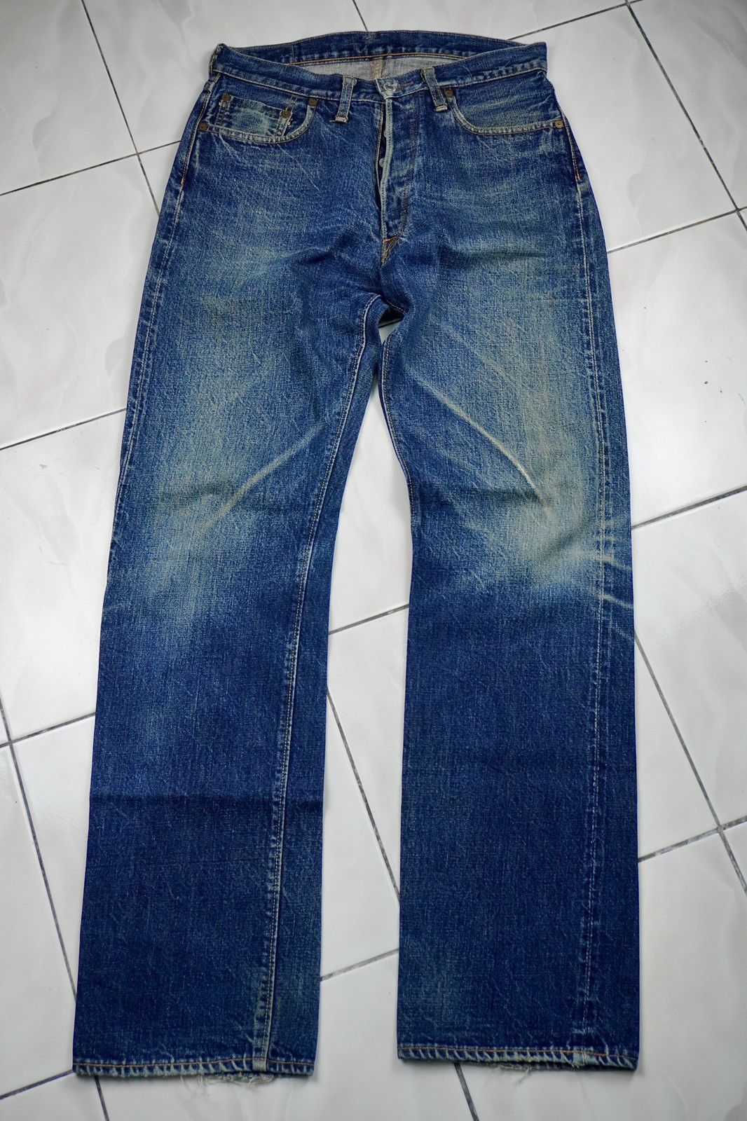 Denime × Japanese Brand × Vintage Vintage DENIME selvedge distressed jeans japanese brand Size US 30 / EU 46 - 3 Thumbnail
