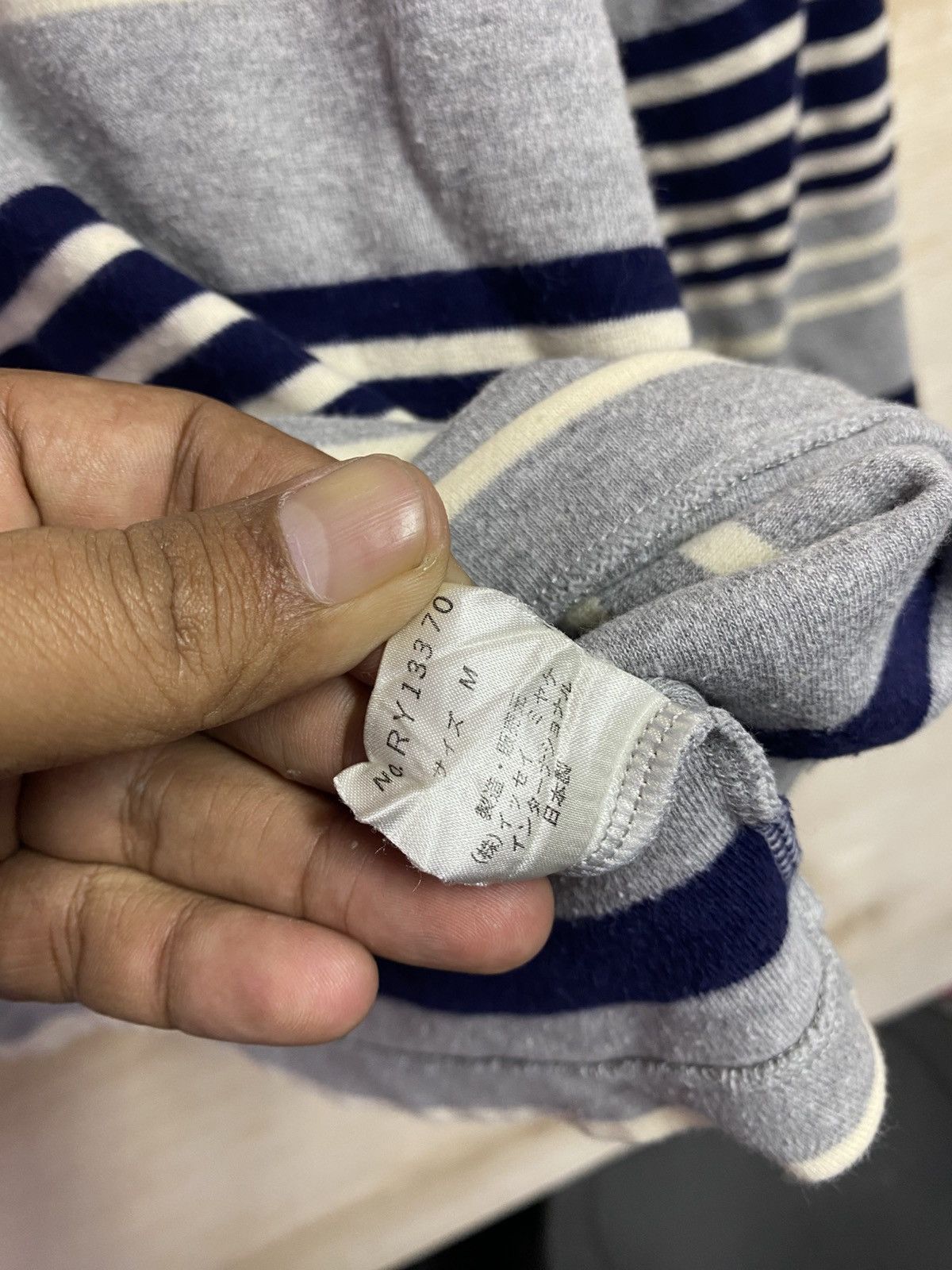 Issey Miyake vintage issey miyake I.S stripes tshirt Size M / US 6-8 / IT 42-44 - 4 Thumbnail