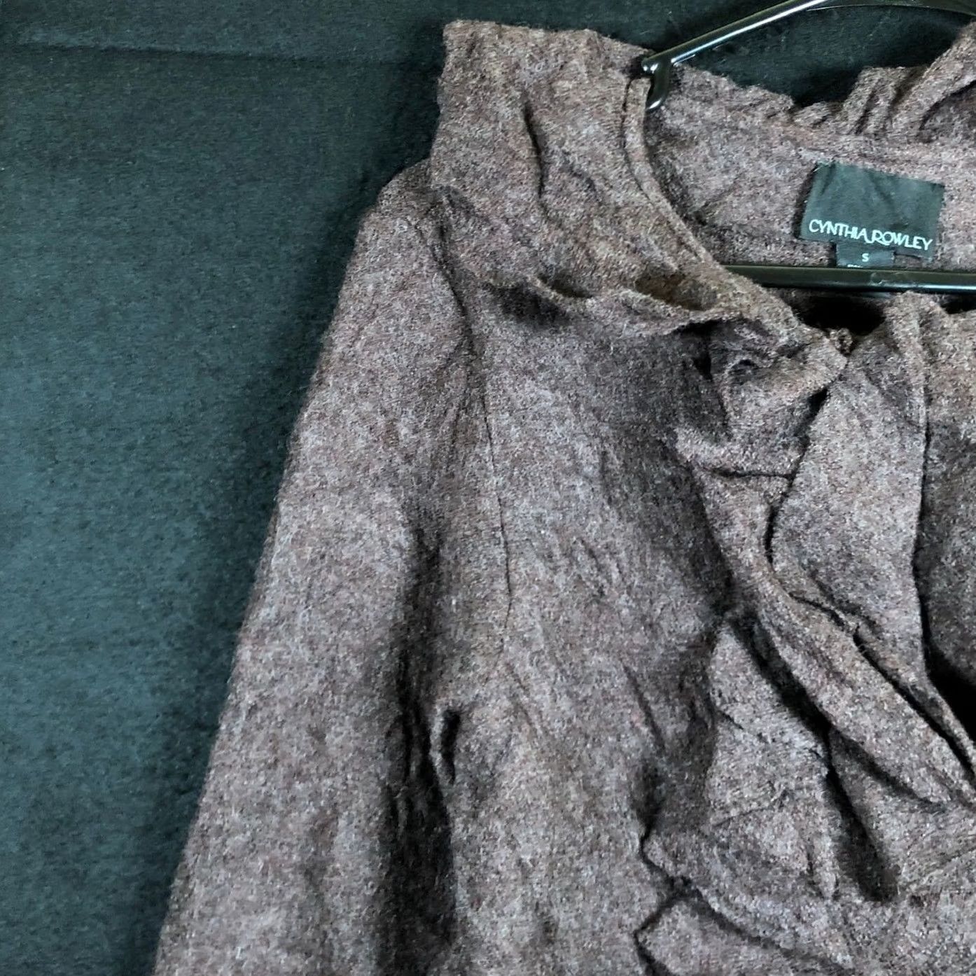 Cynthia Rowley Cynthia Rowley Womens Sweater Brown Full Zip Ruffle 100% Wool Zip Sleeves Small Size S / US 4 / IT 40 - 4 Thumbnail