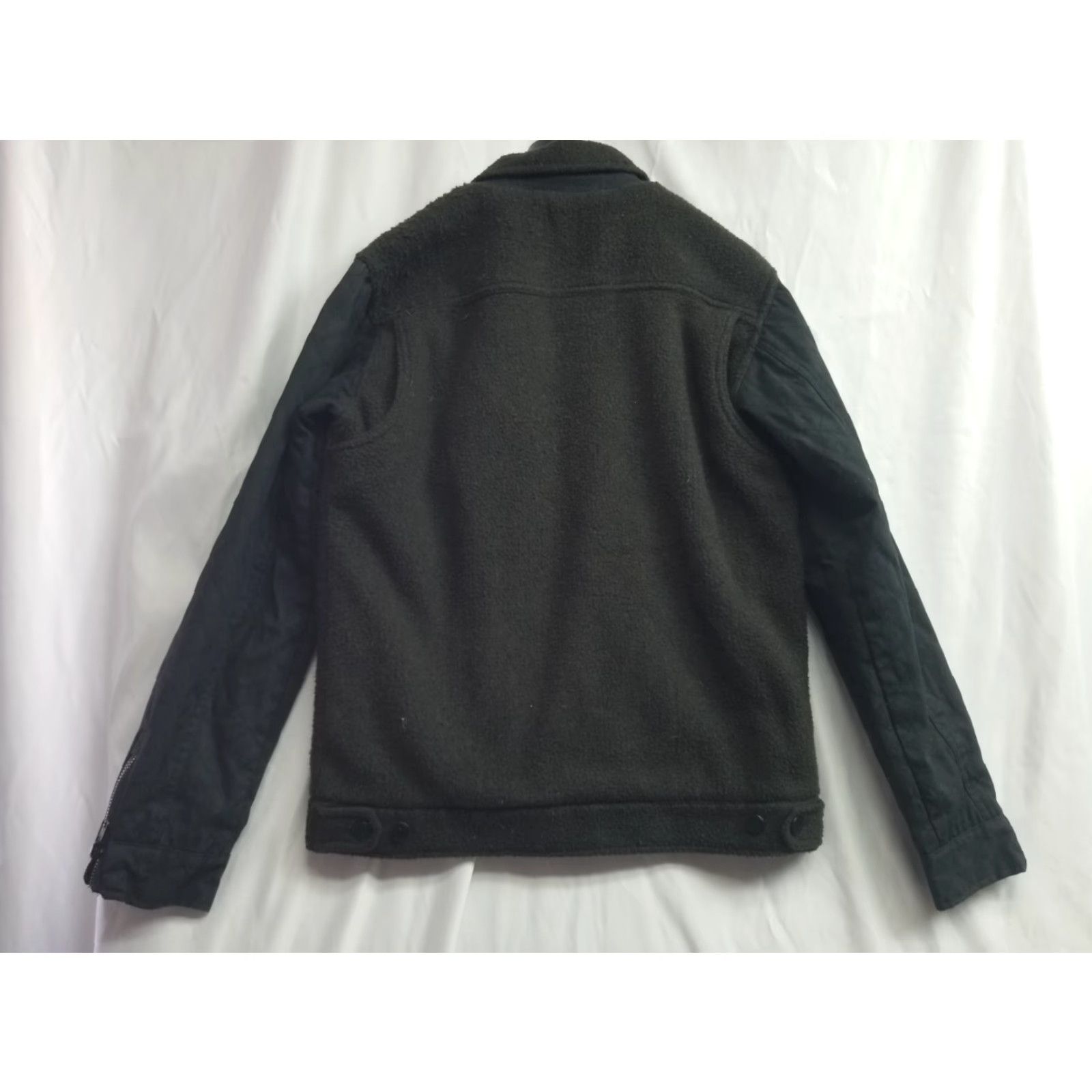 Vintage Comune Green Wool Blend Quilted Lining Jacket Medium Mens Wool Full Zip Snap Short Size US M / EU 48-50 / 2 - 2 Thumbnail