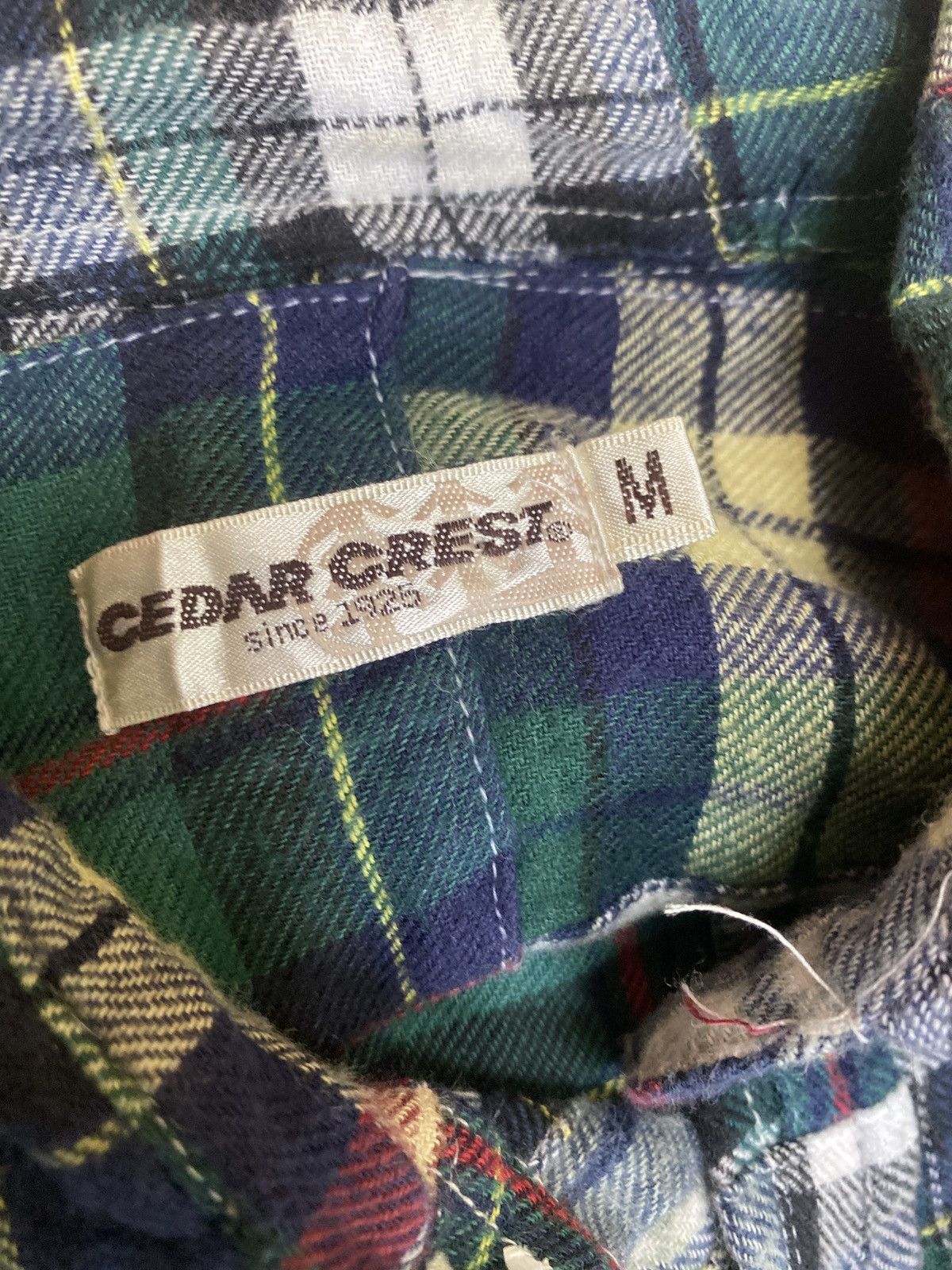 Flannel Vintage CEDAR CREST Patchwork Rebuild Flannel Shirt Size US S / EU 44-46 / 1 - 14 Thumbnail