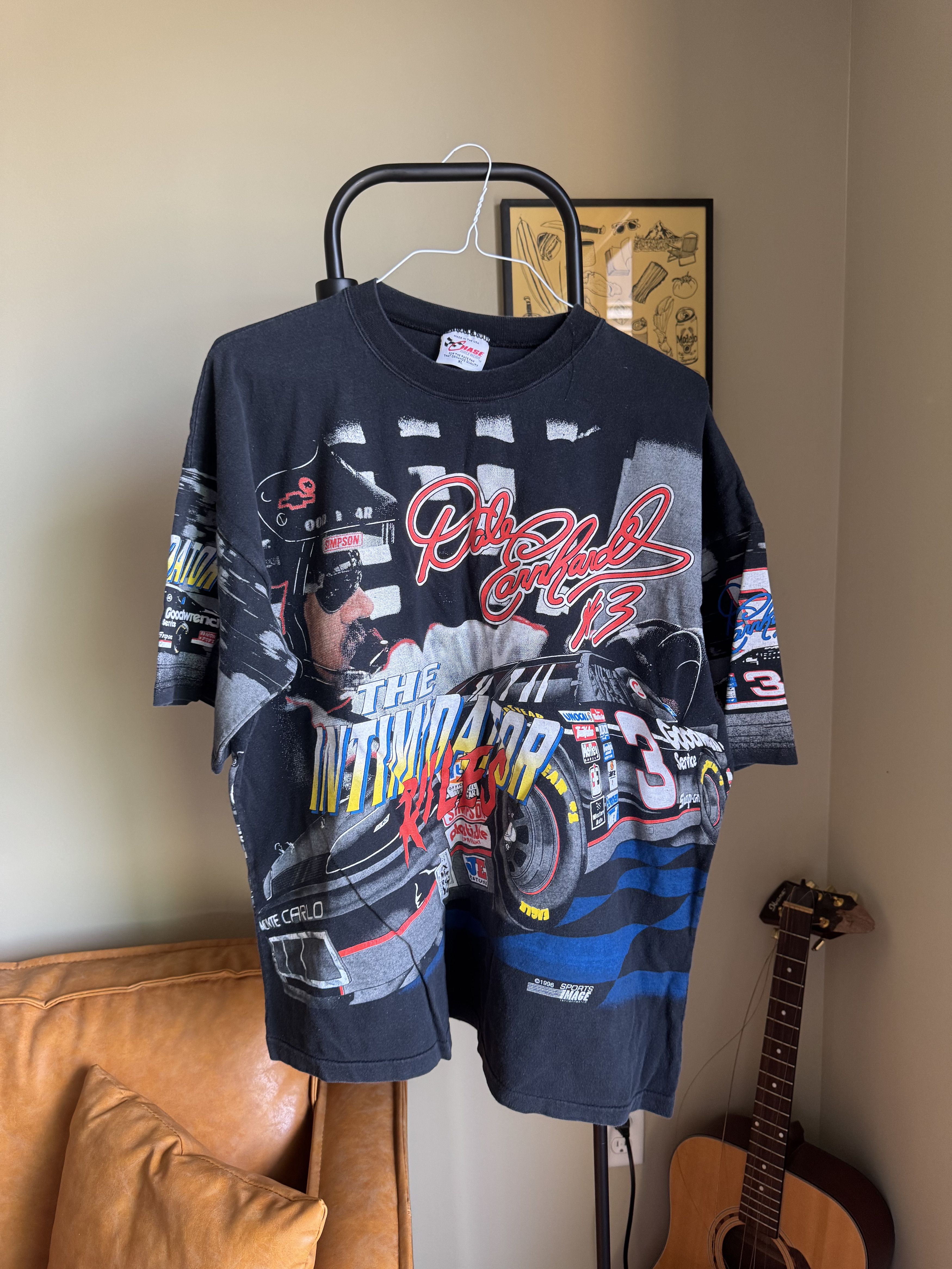 Vintage Vintage Dale Earnhardt The Intimidator Tee - Black - XL Size US XL / EU 56 / 4 - 1 Thumbnail