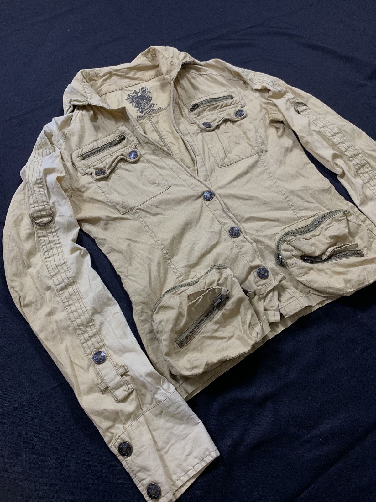 GOA G.O.A STYLE BONDAGE JACKET VERY NICE FADED Size US S / EU 44-46 / 1 - 2 Thumbnail