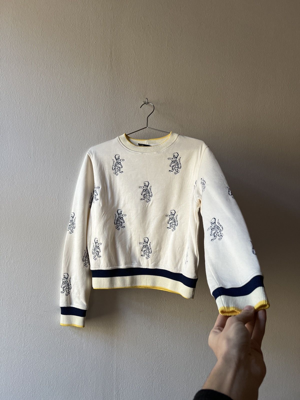 Maje Maje Leopard Sweatshirt Jumper Size M / US 6-8 / IT 42-44 - 1 Thumbnail