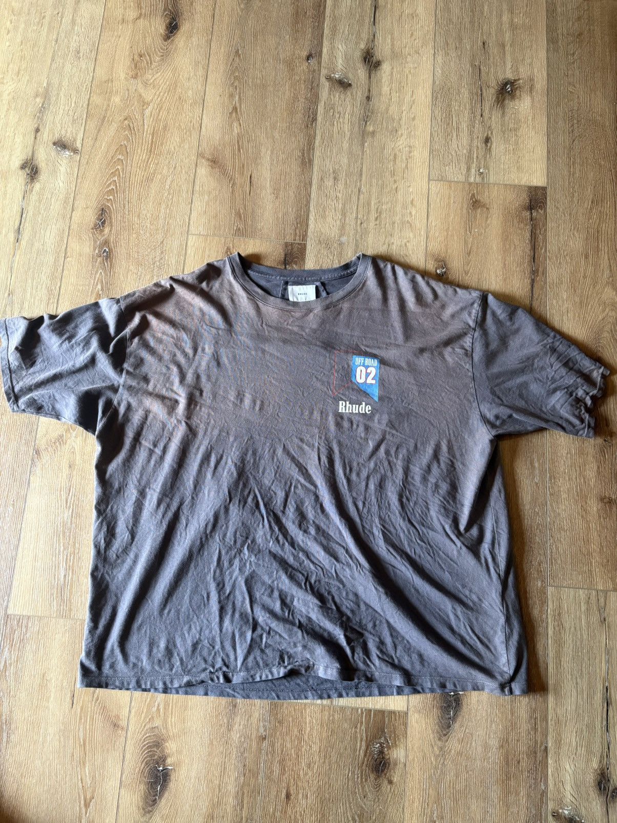 Rhude Rhude Grey Tee XXL - “Off Road 02” Graphic - Rare Large Size Size US XXL / EU 58 / 5 - 2 Thumbnail