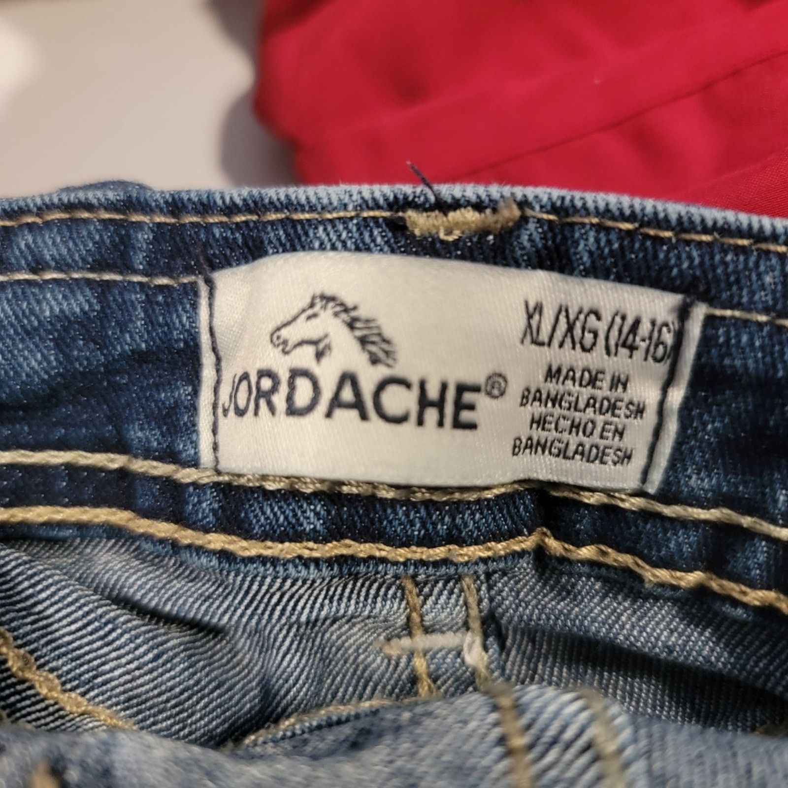 Jordache Denim and Lace Romper Jean Shortall Overalls Size 32" / US 10 / IT 46 - 6 Thumbnail