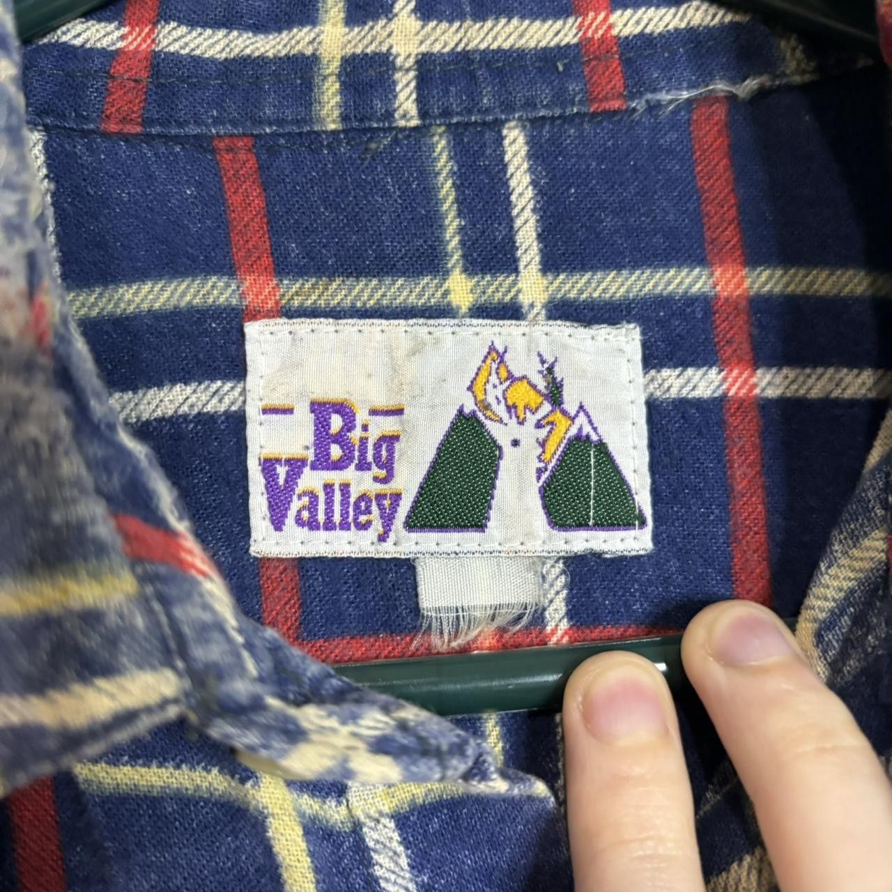 Flannel × Vintage Vintage 90s Plaid Blue Button-Up Boxy Flannel Shirt Size US XL / EU 56 / 4 - 4 Thumbnail