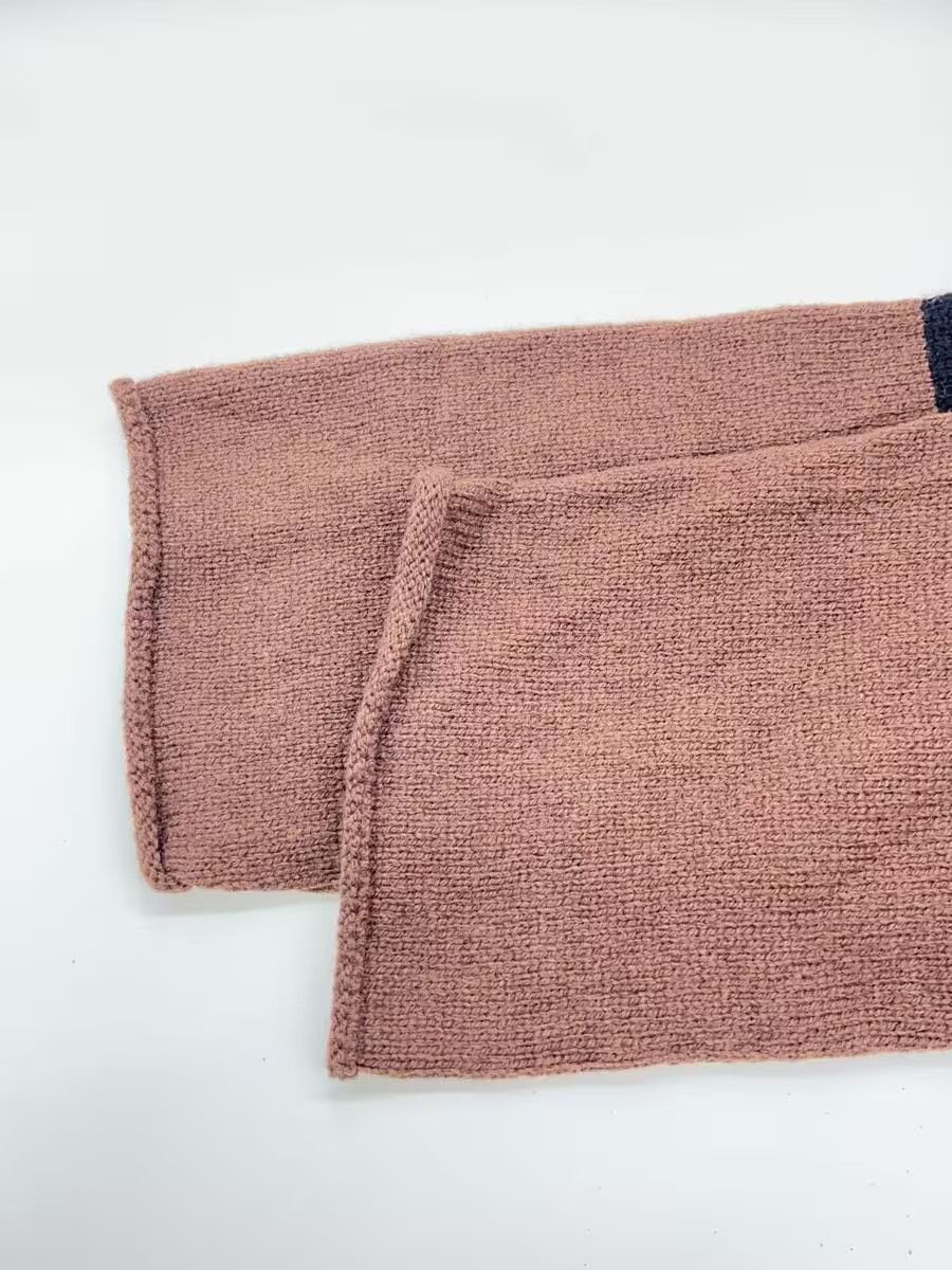 Undercover Striped Raw Seam Wool Knit Sweater Size US L / EU 52-54 / 3 - 3 Thumbnail
