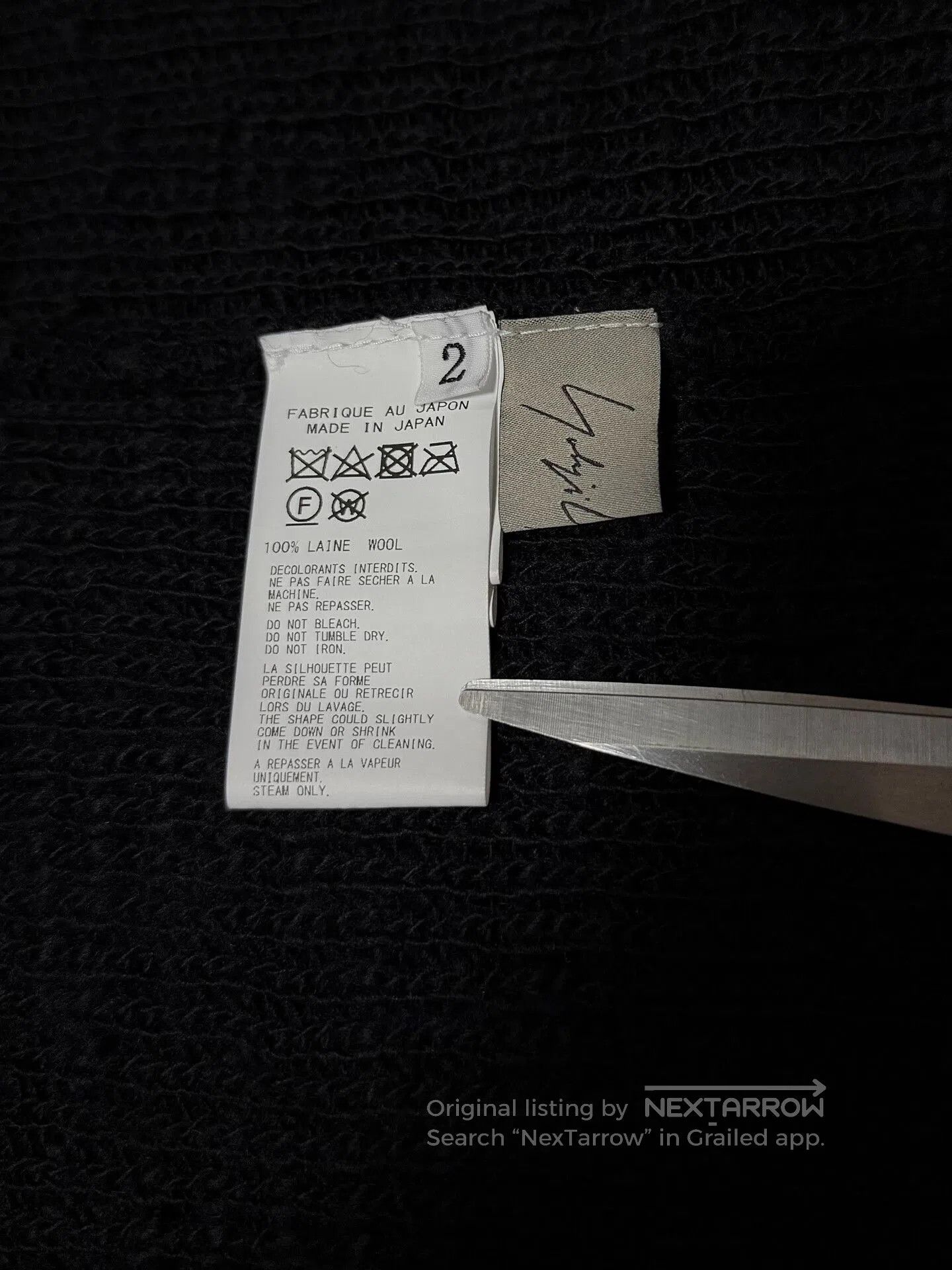 Yohji Yamamoto Yohji Yamamoto Black Wool Knit Tunic. Size M / US 6-8 / IT 42-44 - 5 Thumbnail