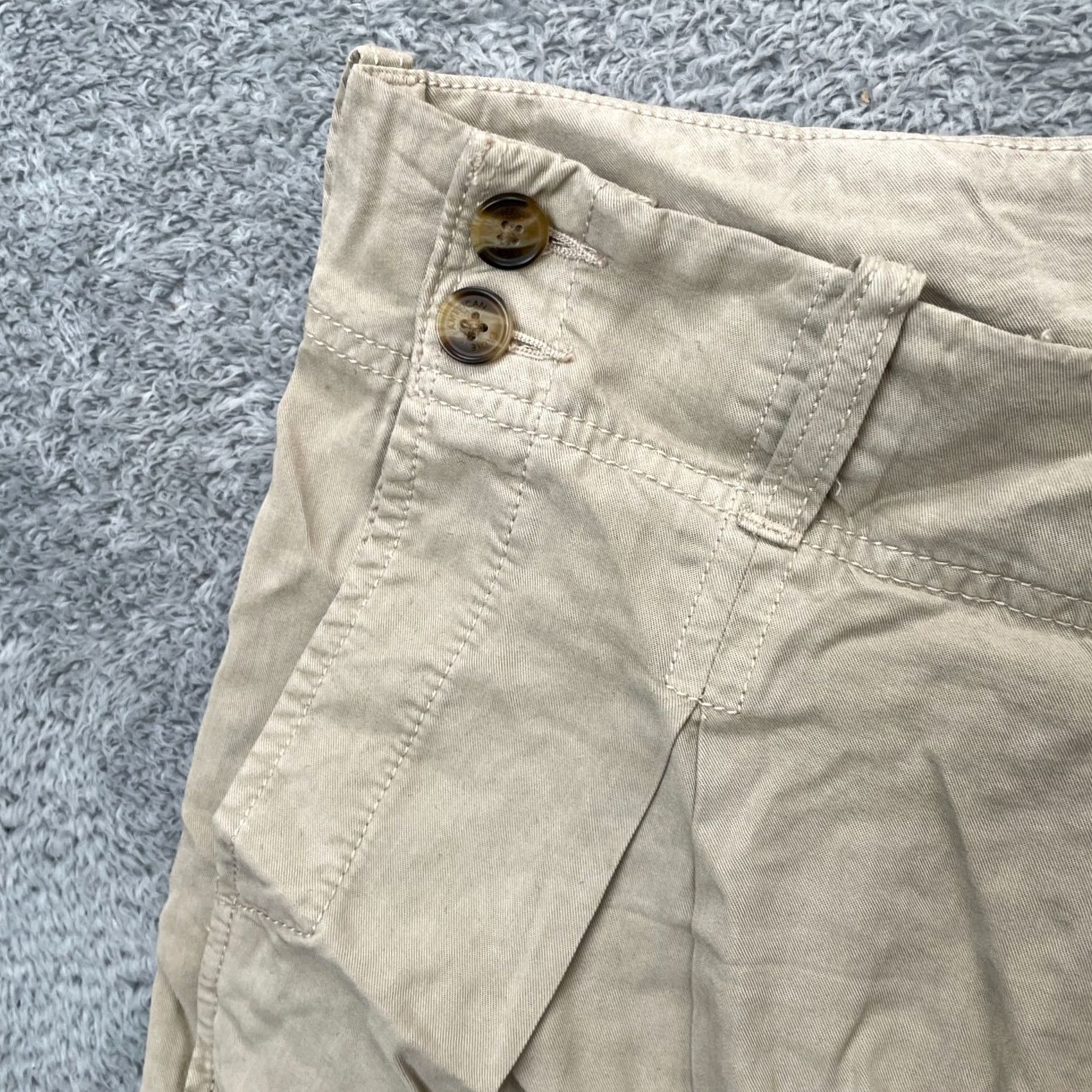 American Eagle Outfitters American Eagle Outfitters Shorts Womens 16 Beige Chino High Waisted Golf Preppy Rise High Inseam 5 in Regular Size 16 Vintage Size 38" / US 16 / IT 52 - 5 Thumbnail