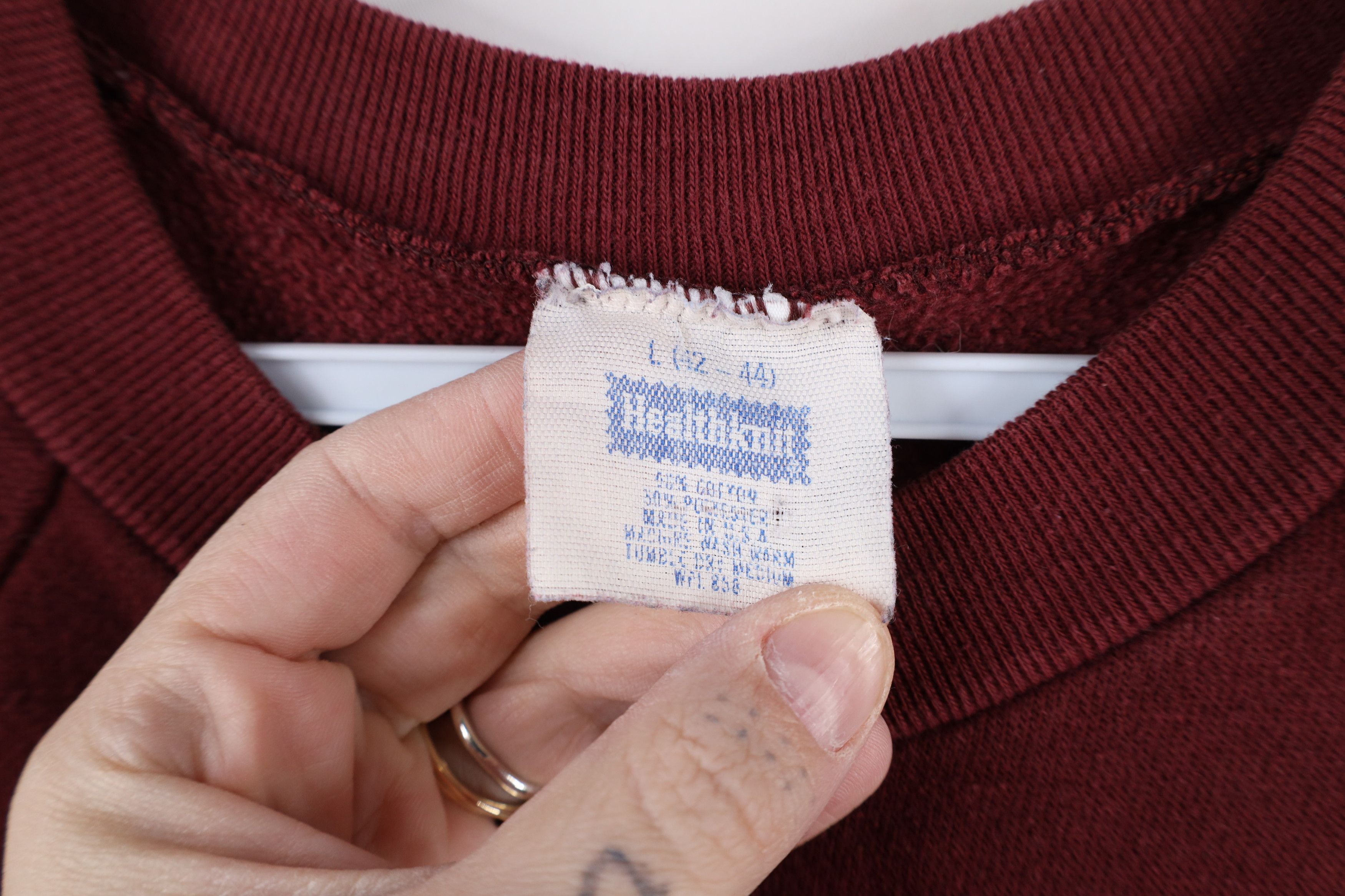 Vintage Vintage 60s 70s Healthknit Crewneck Sweatshirt Burgundy USA Size US L / EU 52-54 / 3 - 4 Thumbnail