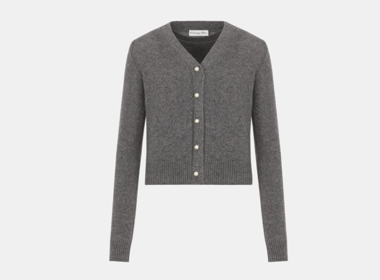 Dior o1w1db10525 354W01 Twinset Sweater in Gray Size XL / US 12-14 / IT 48-50 - 6 Thumbnail