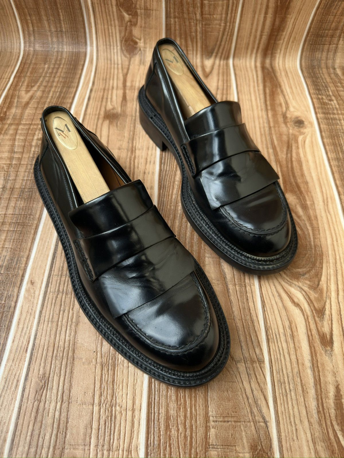 Jil Sander Jil Sander Black Derby Loafer Size US 7 / EU 40 - 7 Thumbnail