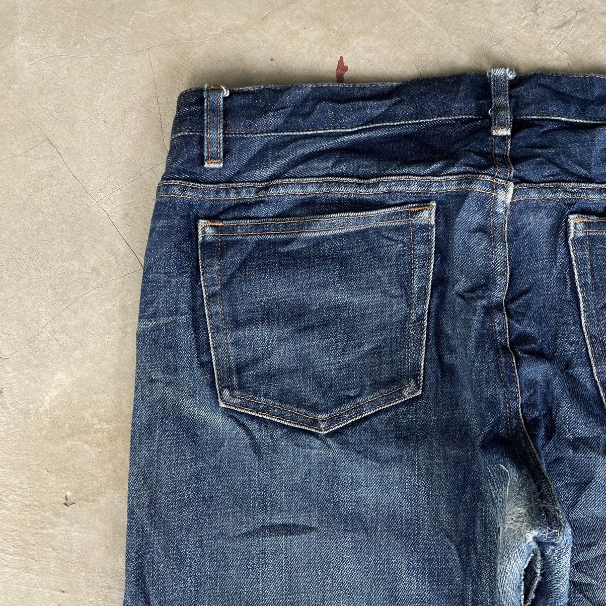 A.P.C. A.P.C. Selvedge Japan Raw Denim Indigo Distressed Jeans APC Size US 36 / EU 52 - 20 Thumbnail