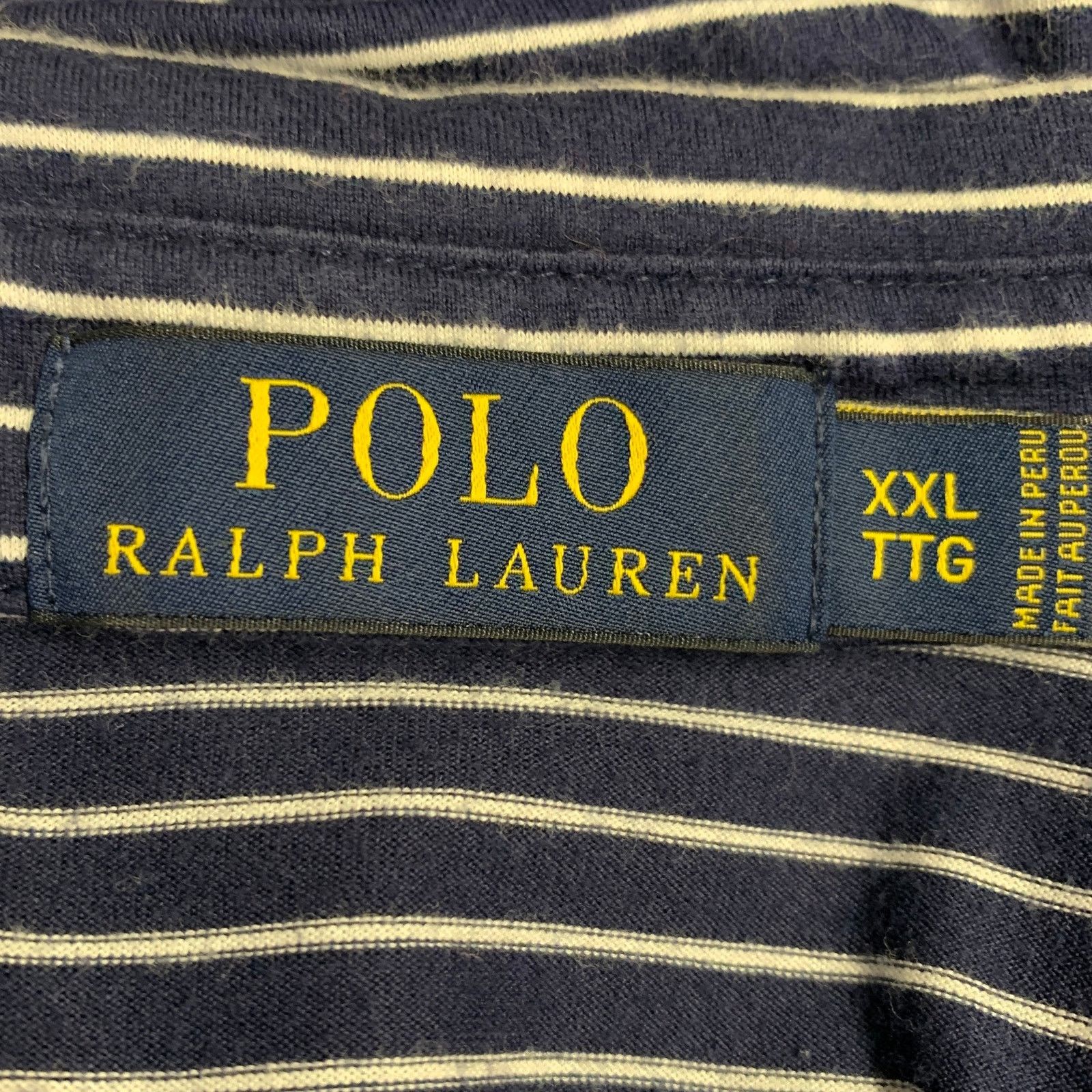 Polo Ralph Lauren POLO by RALPH LAUREN Navy Cotton Half Placket Polo Size US XXL / EU 58 / 5 - 4 Thumbnail