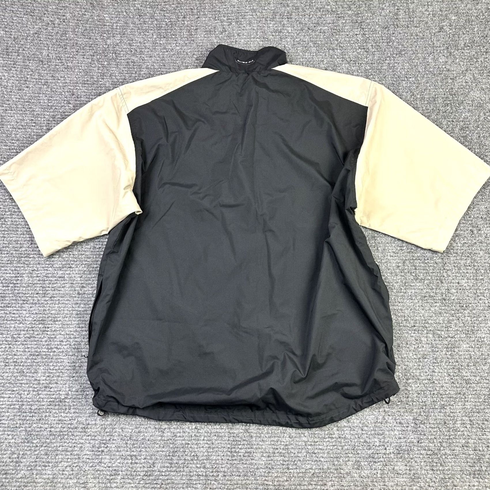 Nike VINTAGE Nike Golf Clima-Fit 1/4 Zip Windbreaker Jacket Large Mens Black/Khaki Embroidered Logo, Pockets, Adjustable Waist Size US L / EU 52-54 / 3 - 3 Thumbnail