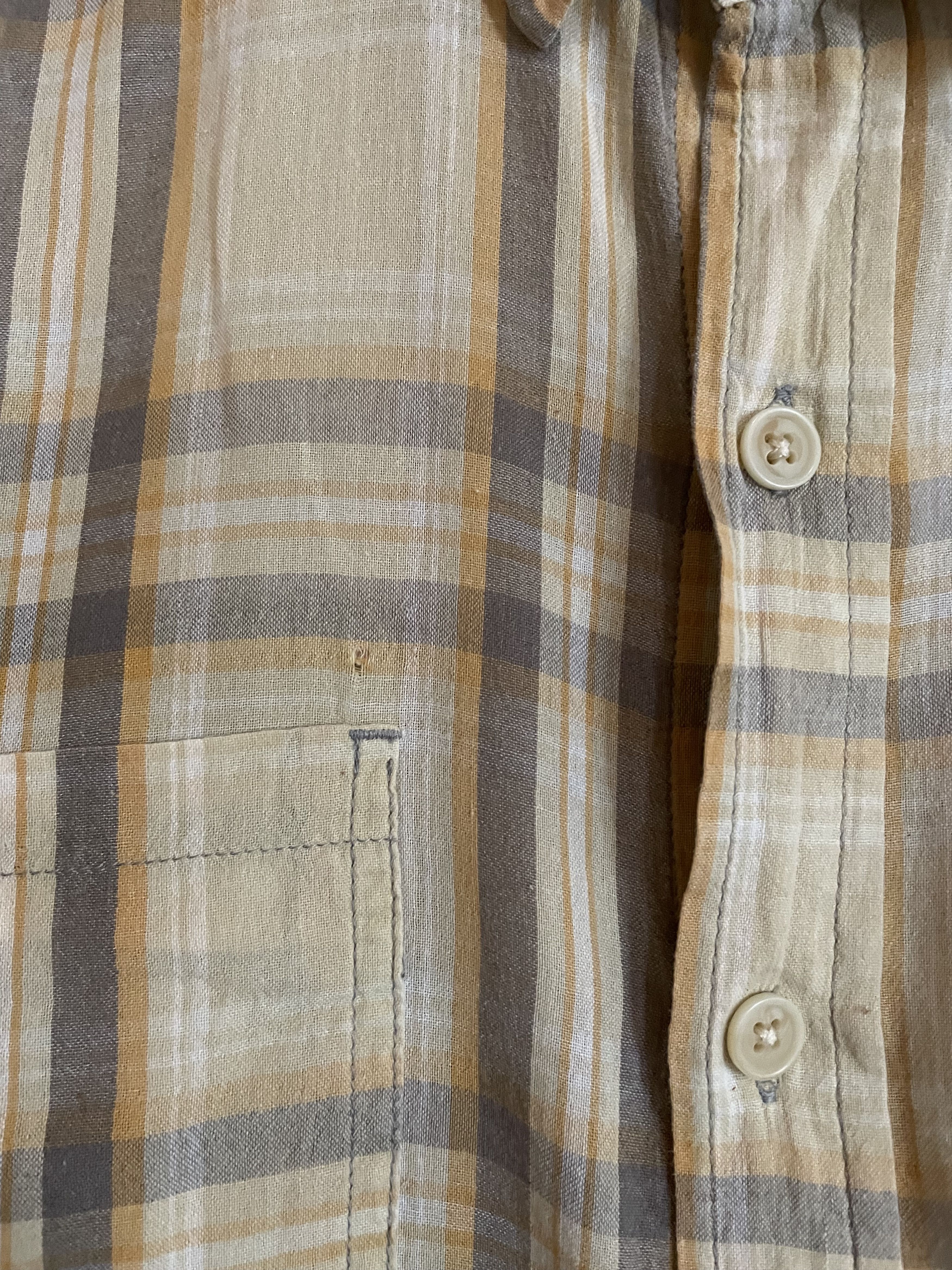 Salt Valley Salt Valley Tan and Gold Lightweight S/S Shirt, Men's Large Size US L / EU 52-54 / 3 - 4 Thumbnail