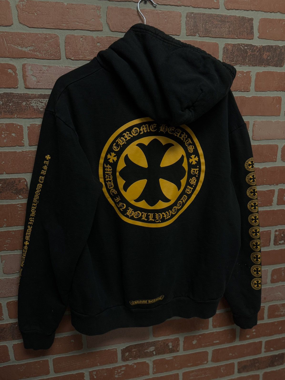 Chrome Hearts Chrome Hearts Black Yellow Pullover Hoodie Size M 🧼 Size US M / EU 48-50 / 2 - 5 Thumbnail