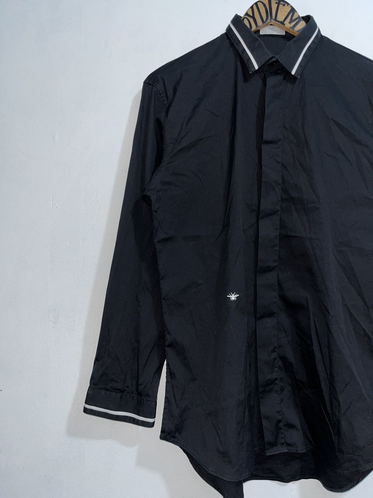 Dior DIOR BEE LOGO BUTTONS DOWN BLACK POLO Size US L / EU 52-54 / 3 - 6 Thumbnail