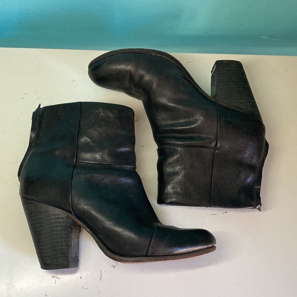 Rag & Bone Rag & Bone Black Leather Boots 39.5 Size US 9 / IT 39 - 2 Thumbnail