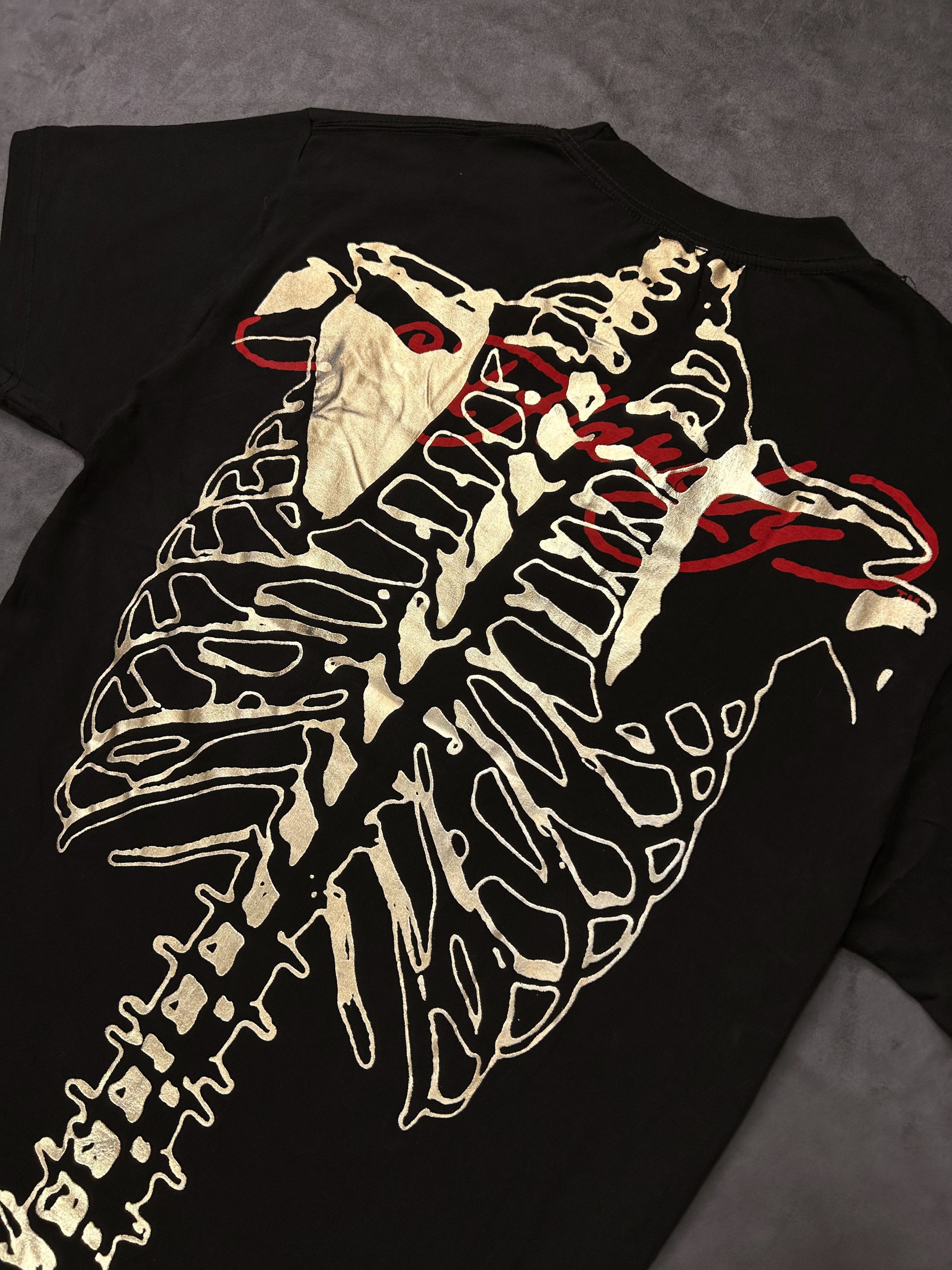 Ed Hardy Vintage Ed Hardy Skull Skeleton Print Red T-Shirt Black M Size US M / EU 48-50 / 2 - 5 Thumbnail