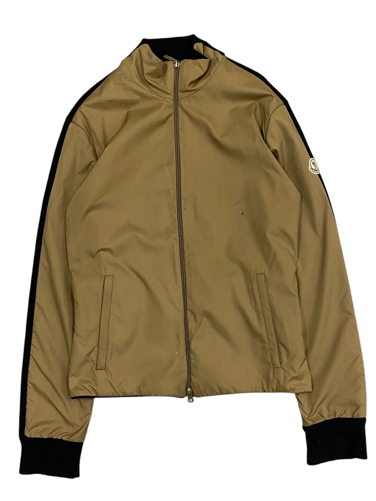 Moncler Moncler Zip-Up Jacket - Brown & Black Wool/Nylon - Size M Size US M / EU 48-50 / 2 - 1 Thumbnail