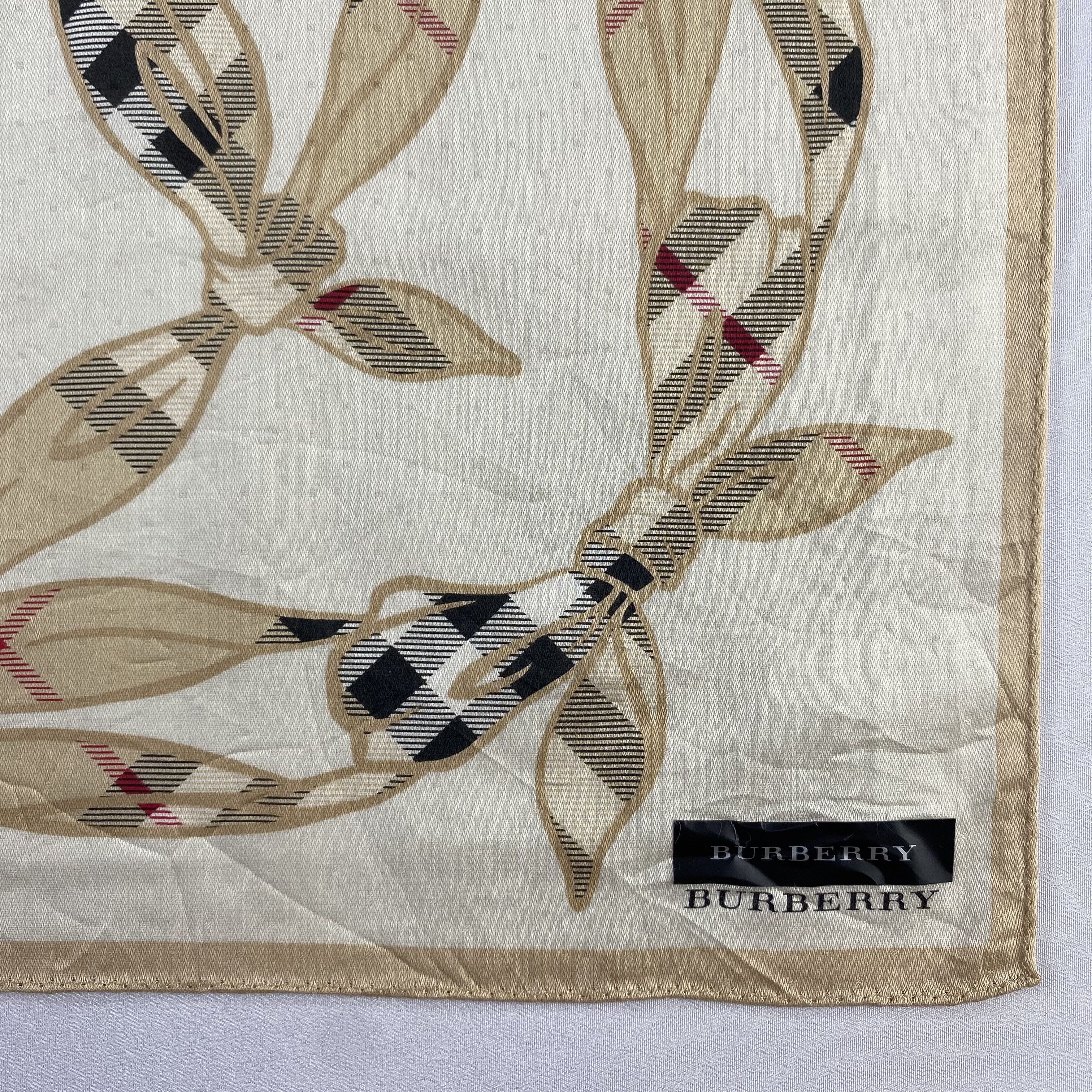 Burberry × Vintage Burberry Handkerchief / Neckerchief / Bandana-P1569 Size ONE SIZE - 3 Thumbnail