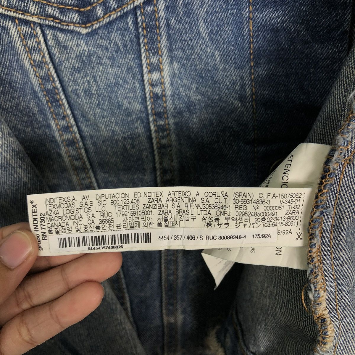 Japanese Brand × Zara 🔥 ZARA MAN DISTRESS DENIM JACKET Size US S / EU 44-46 / 1 - 16 Thumbnail