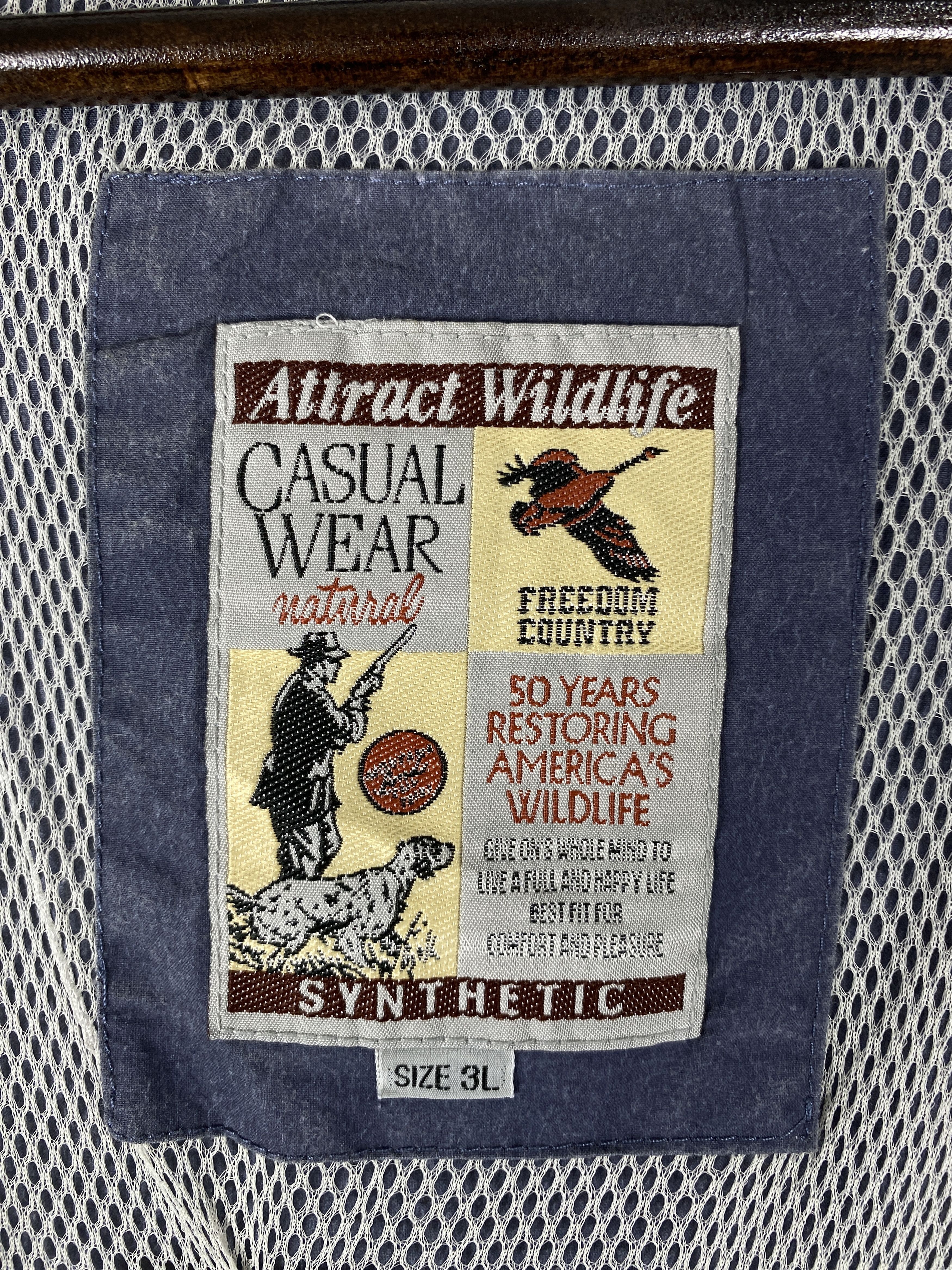 Japanese Brand Vintage Attract Wildlife Synthetic Hoodie Jacket J1953 Size US L / EU 52-54 / 3 - 9 Thumbnail