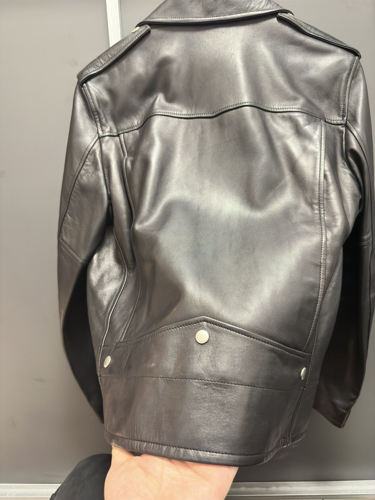 Saint Laurent Paris Saint laurent paris 2014 lamb leather jacket by Hedi Size US L / EU 52-54 / 3 - 10 Thumbnail