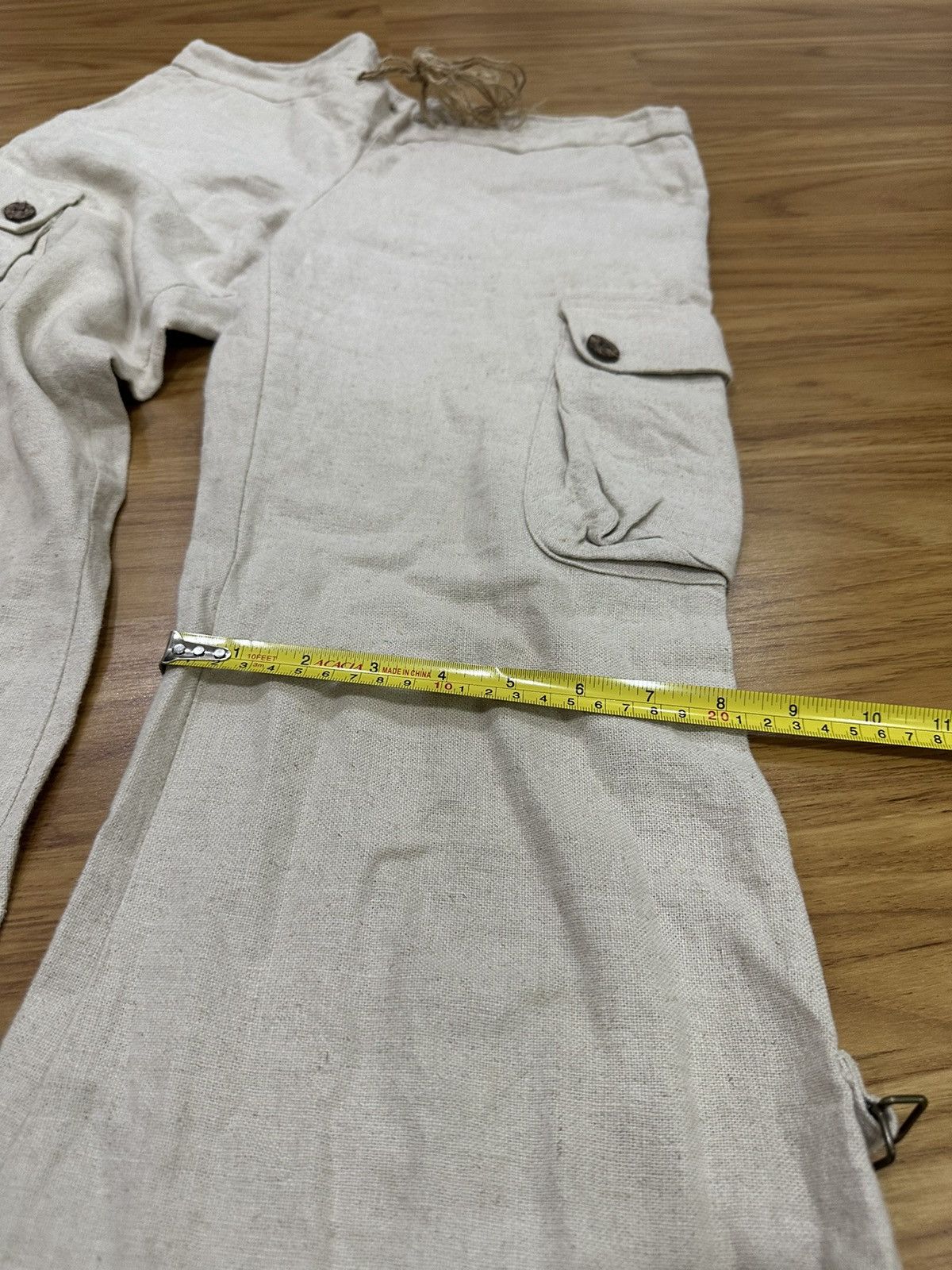 14th Addiction G.O.A Sack Cloth Flare Cargo Pant Size US 31 - 11 Thumbnail
