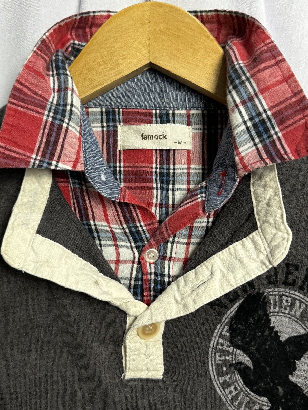 Hysteric Glamour × If Six Was Nine × Japanese Brand Japanese Poem Double Layers Famock Polo Shirt Size US M / EU 48-50 / 2 - 4 Thumbnail